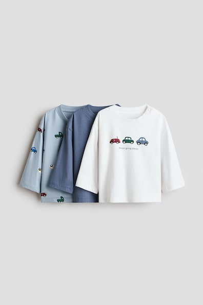 長袖コットンTシャツ 3枚セット