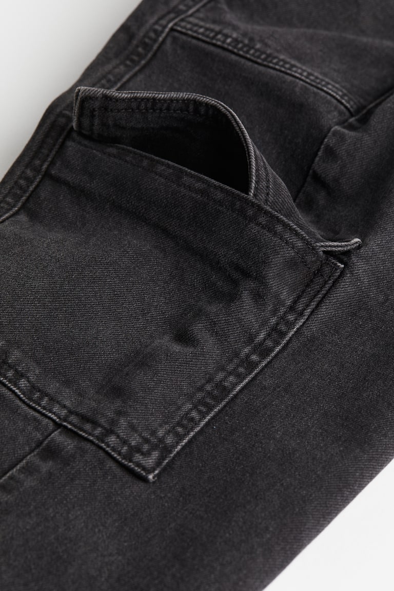 Pantalón cargo de denim Negro/Deslavado Ladies H&M MX
