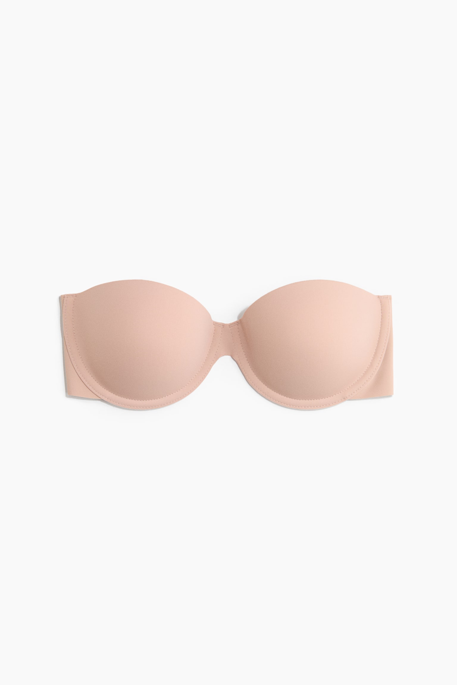Underwired self-adhesive bra-Beige - 1