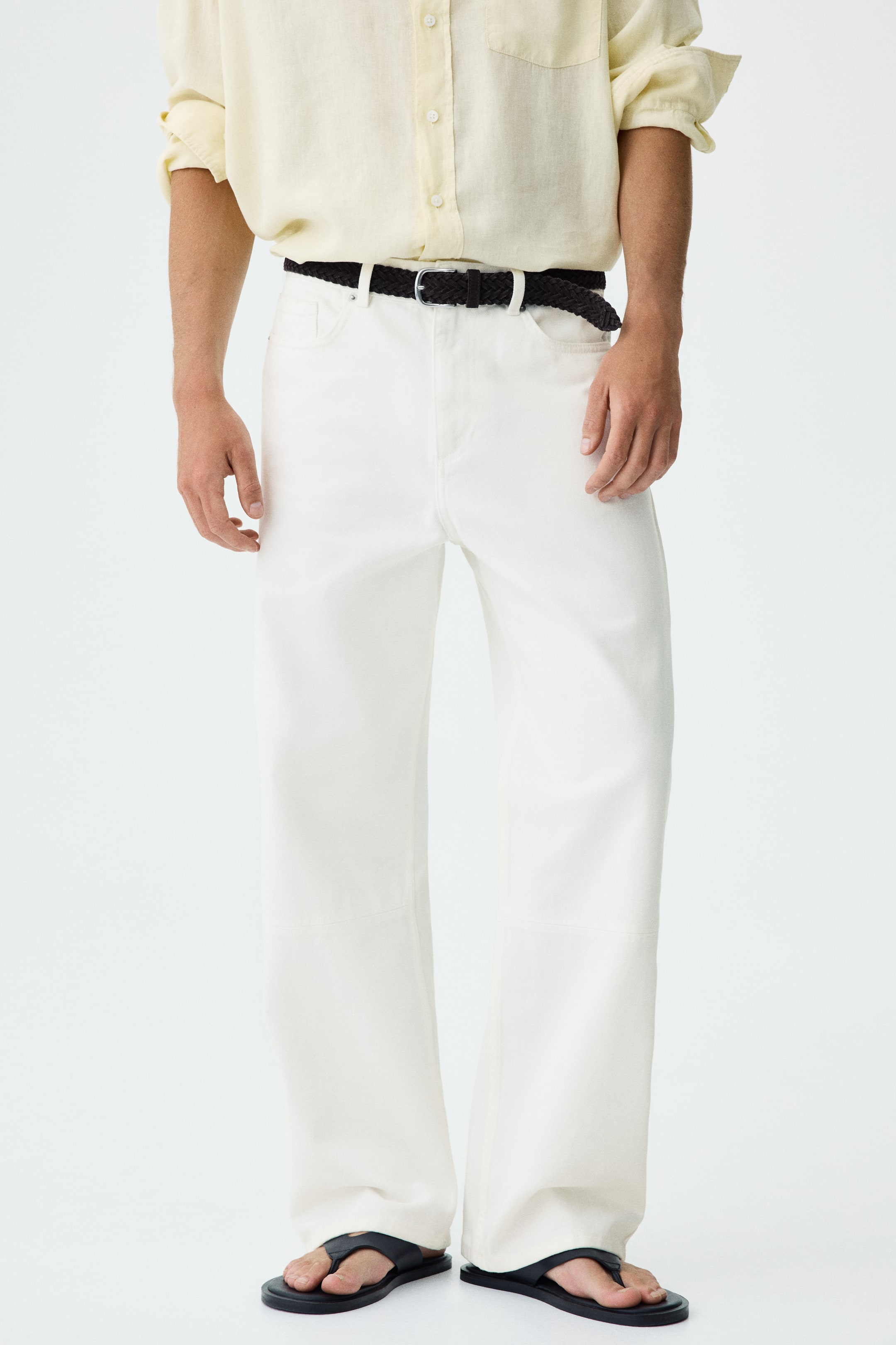 Мужские брюки H&M Relaxed-Fit Cotton Pants — фото 3