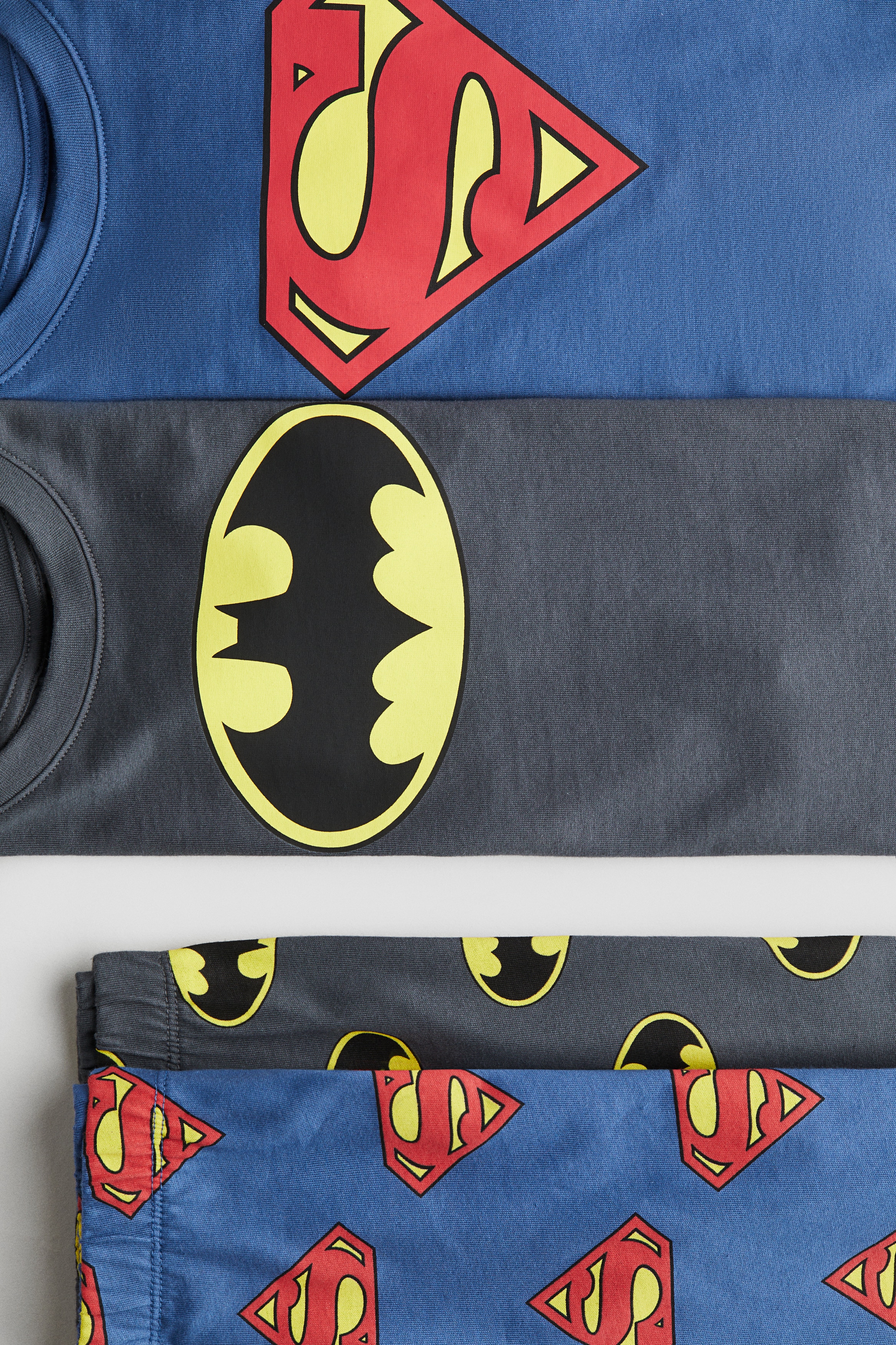プリントコットンパジャマ 2組セット - ブルー／スーパーマン