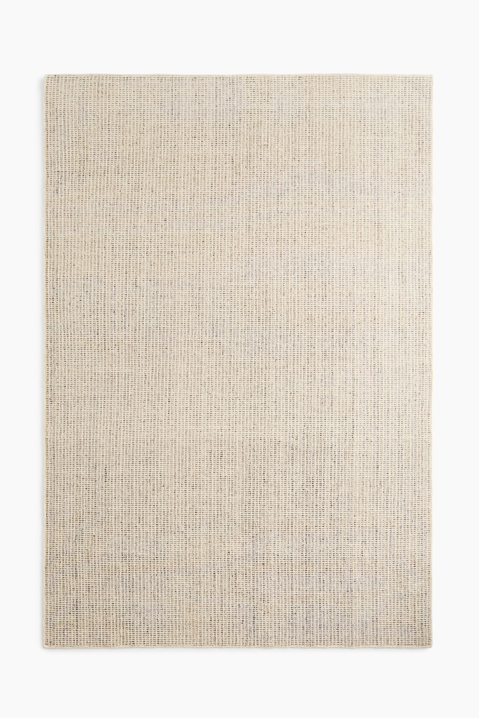 Groot wollen vloerkleed - Lichtgreige/Beige