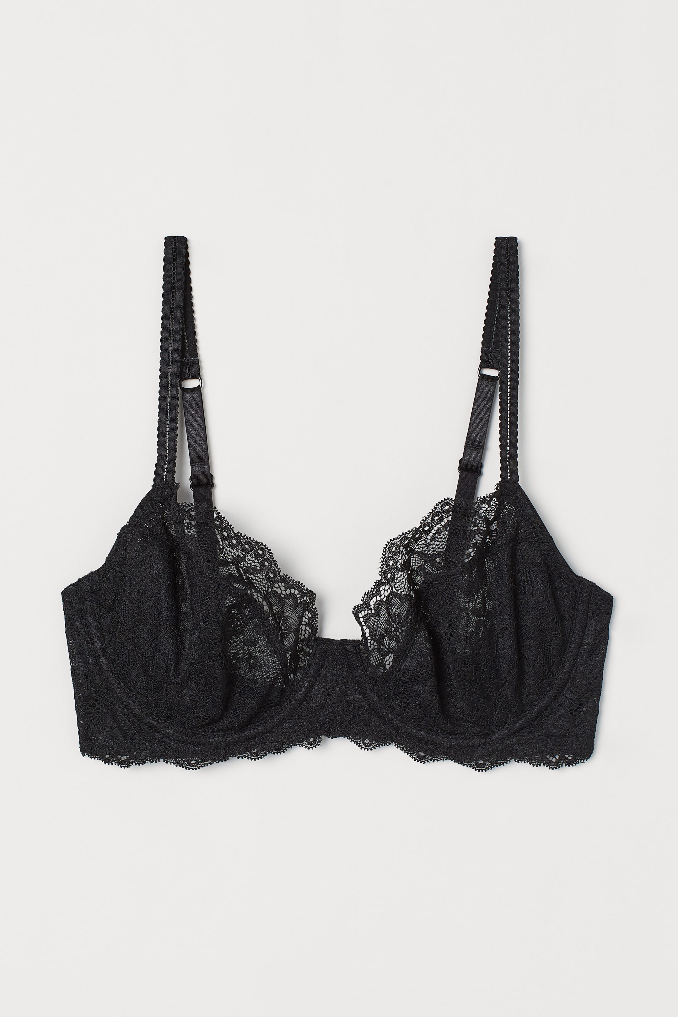 Non-padded Underwire Lace Bra