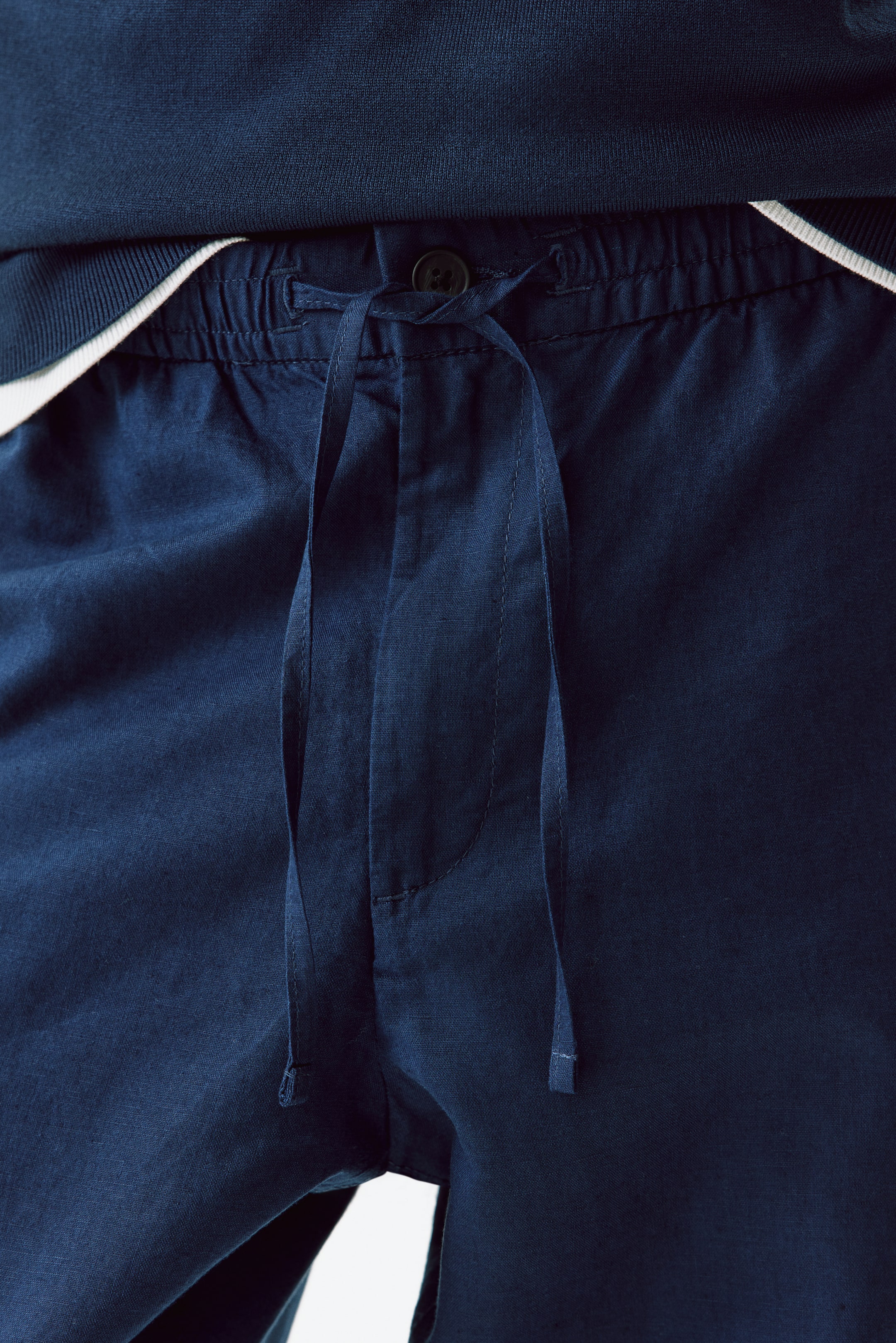 Pantalon classique en lin mélangé