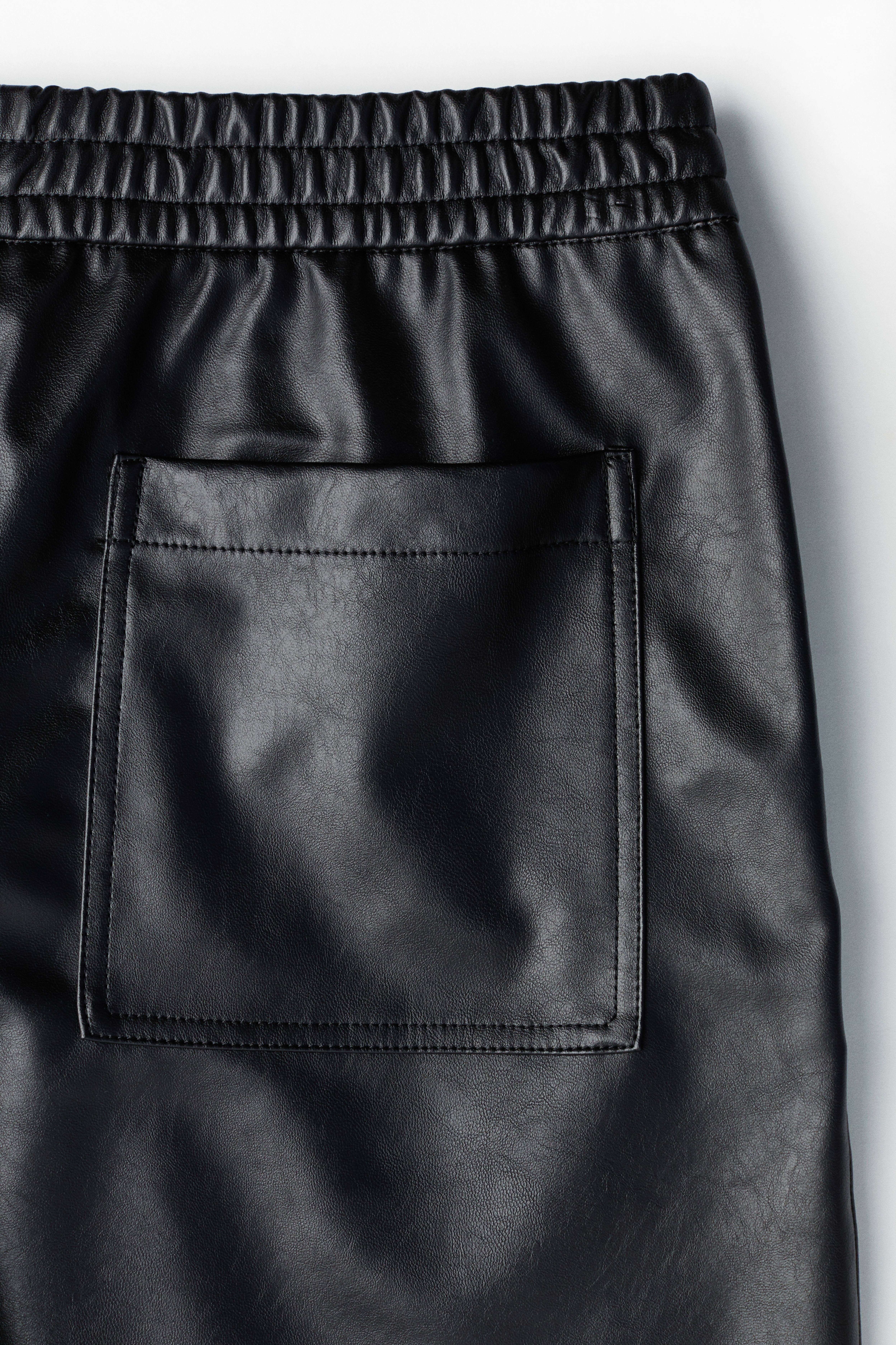 Relaxed-Fit Coated Shorts