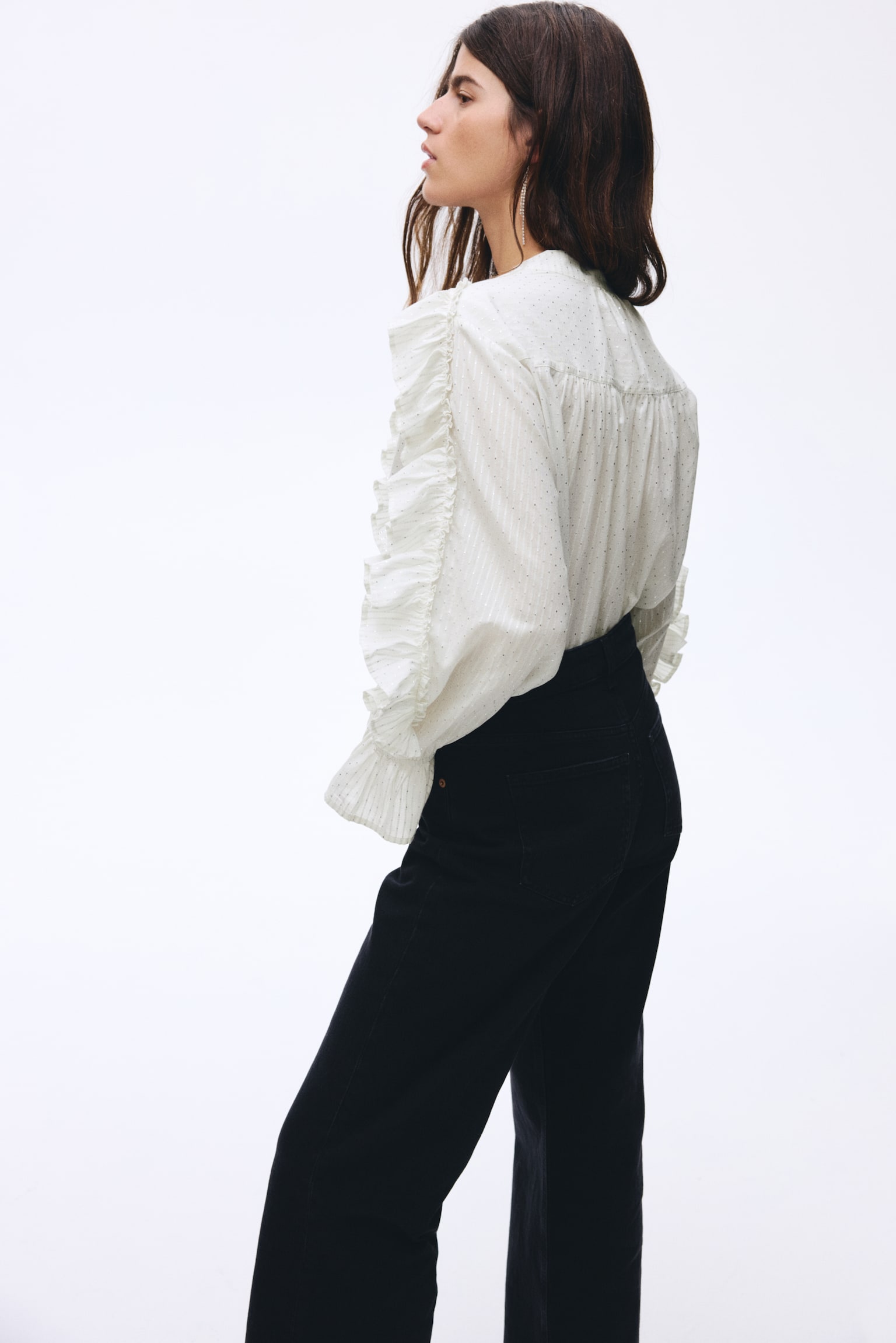 Blouse volantée - White - 3