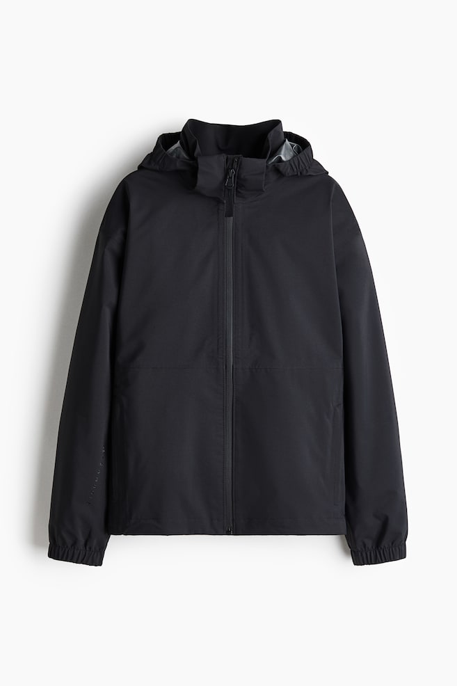Packable Rain Jacket with StormMove™ - Black/Steel blue - 1