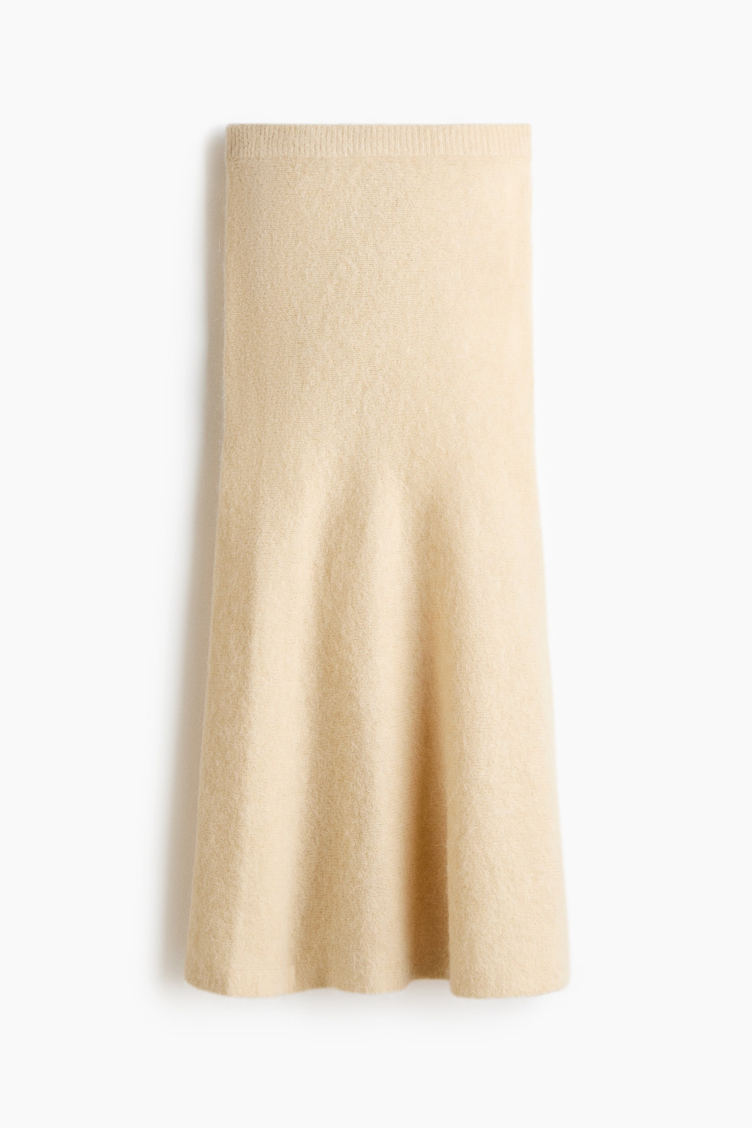 Женская юбка H&M Alpaca-Blend, цвет: Светлый жёлтый — фото 1