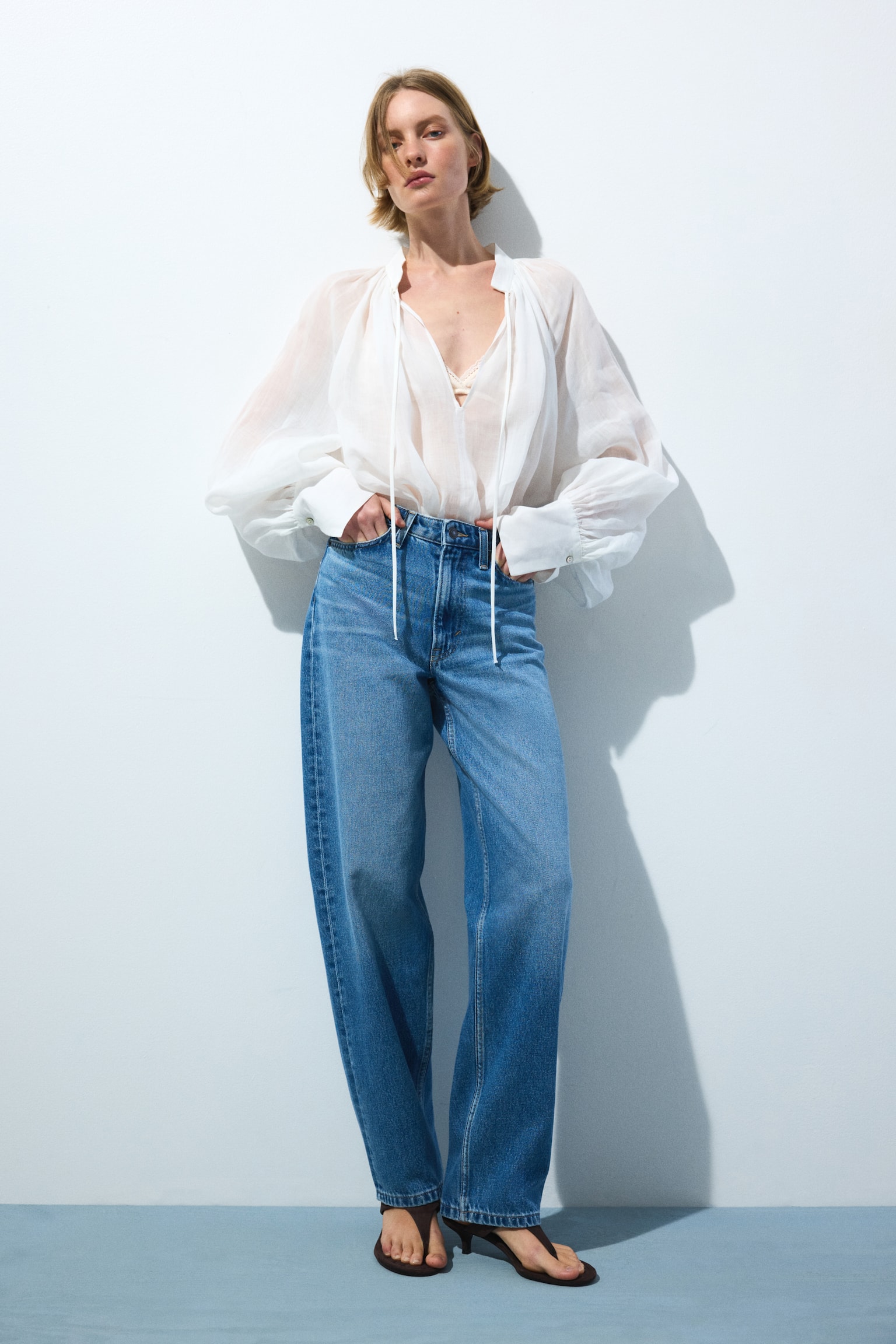 Barrel High Waist Jeans - Bleu denim/Bleu denim foncé - 2