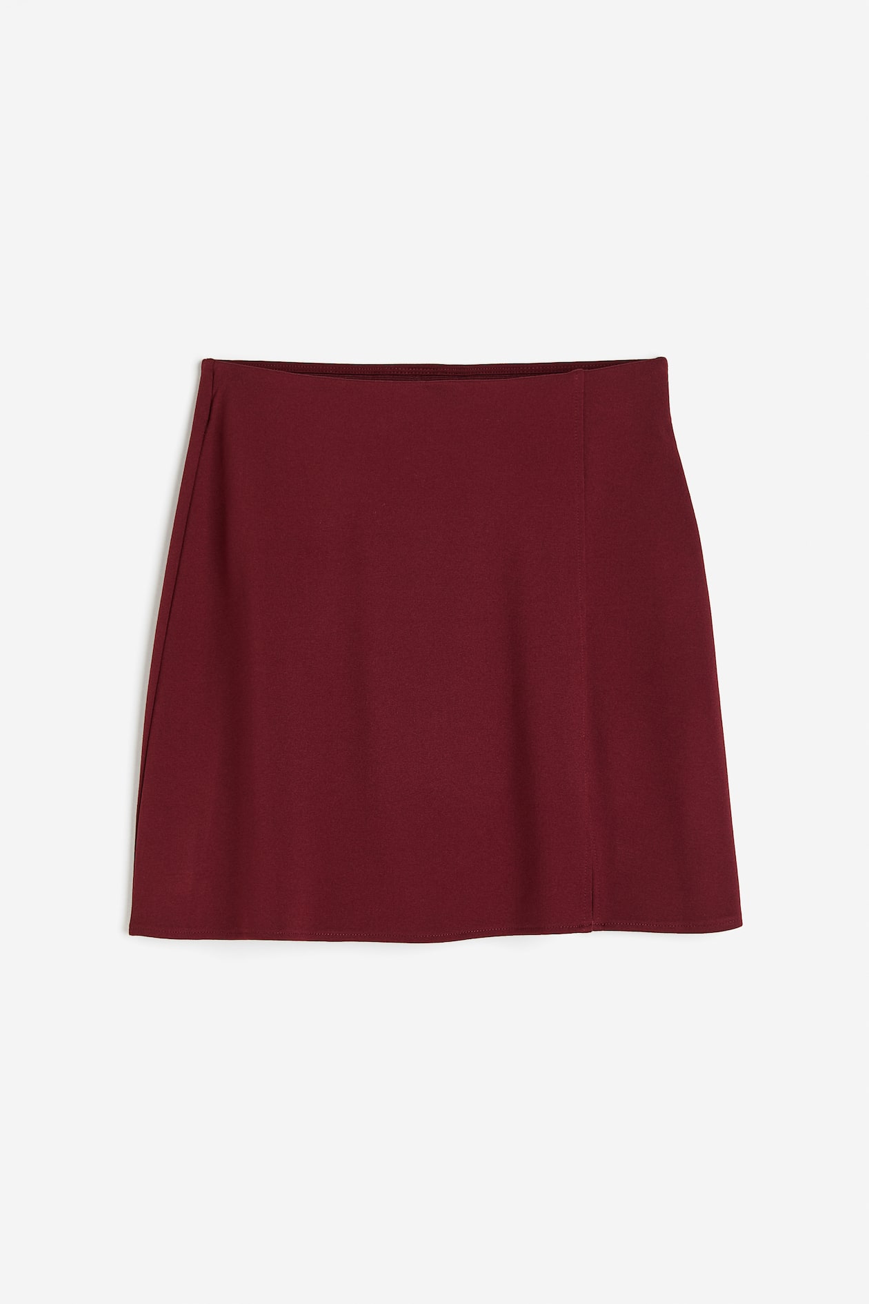 Jersey mini skirt Dark red Ladies H&M