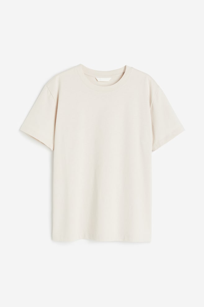 T-shirt en coton - Beige clair/Blanc/Noir/Crème/rayures noires/dc/dc - 2