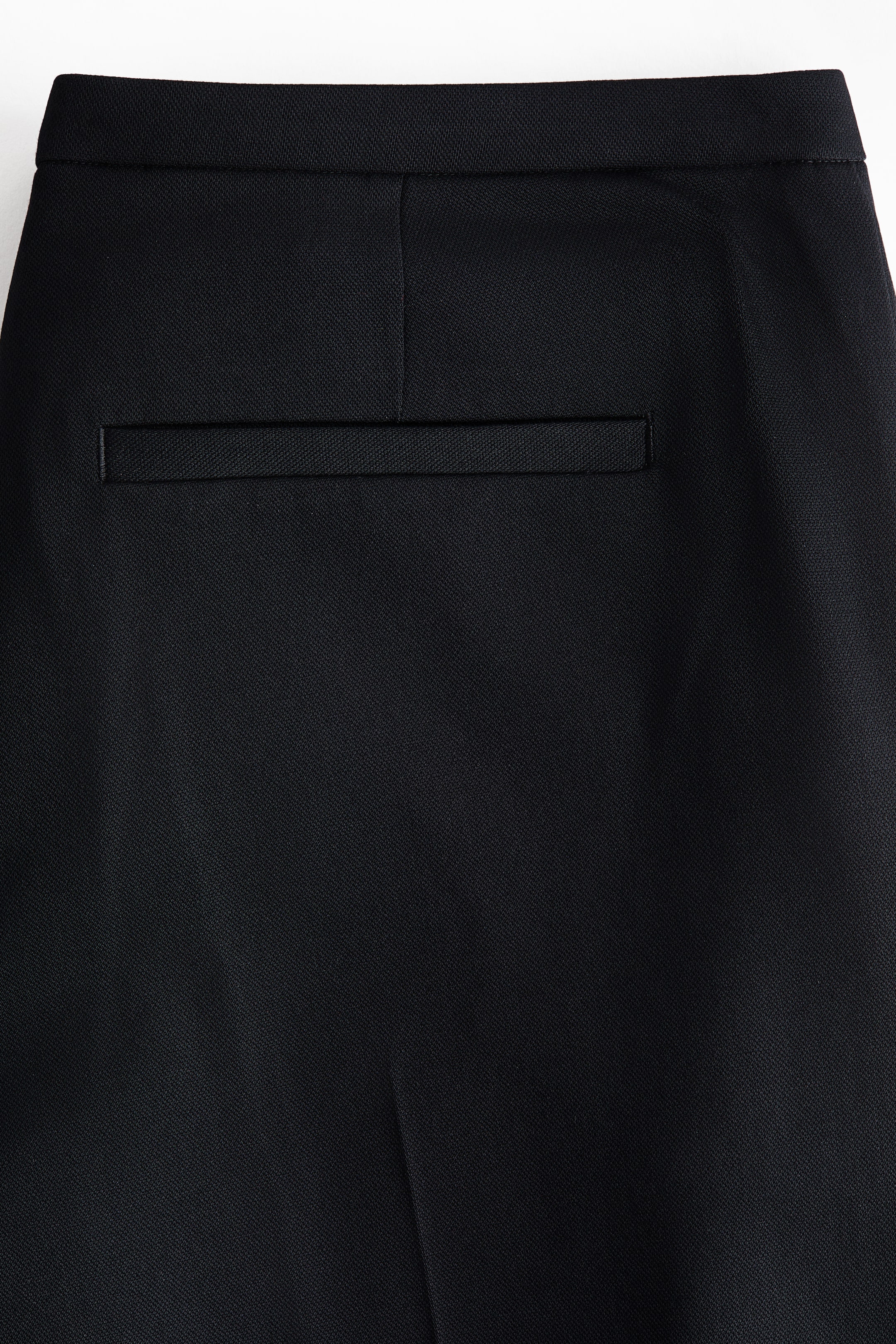 Strap-Detail Twill Pants