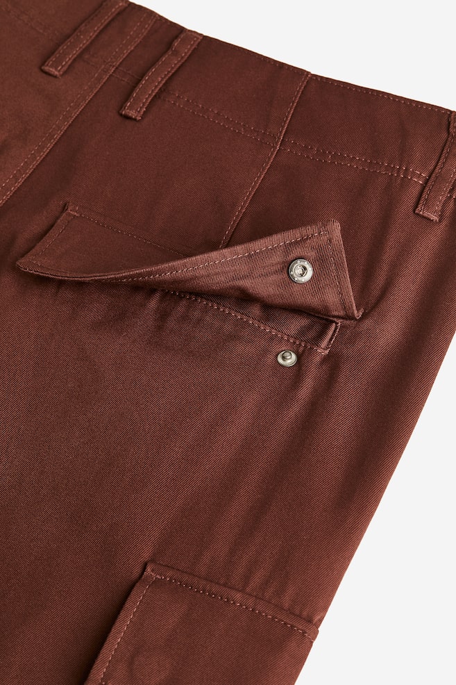 Relaxed Fit Cargo trousers - Brown/Cream/Black - 5