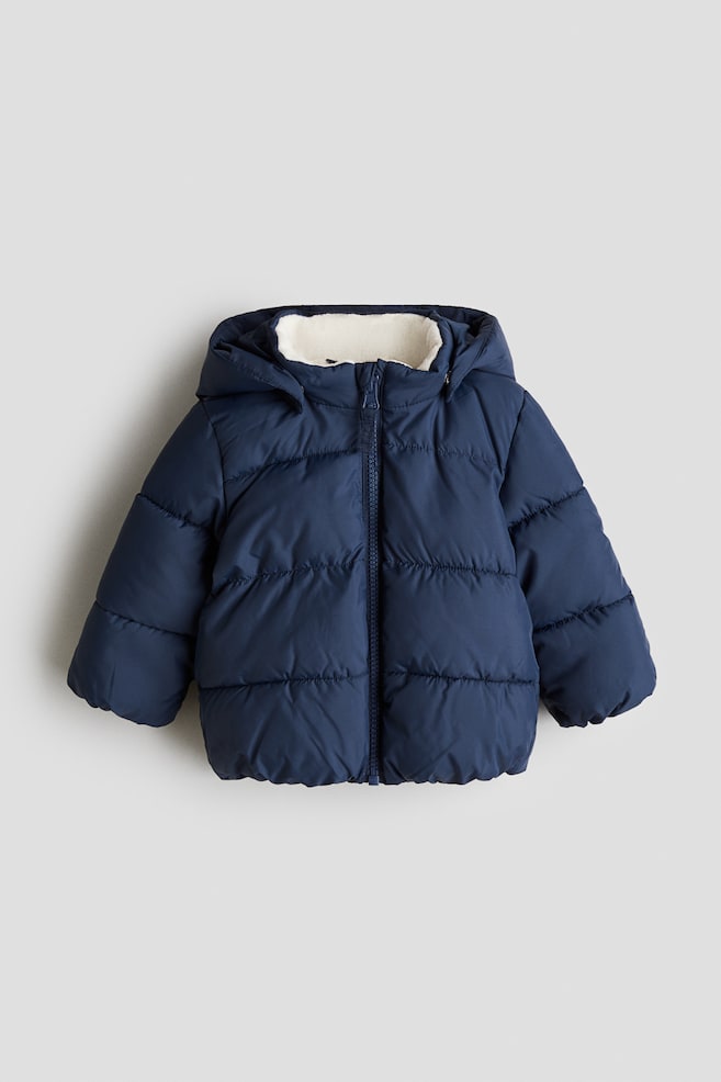 Water-Repellent Puffer Jacket - Blue/Beige/leopard print/Beige/dogs/Light pink/leopard print - 1