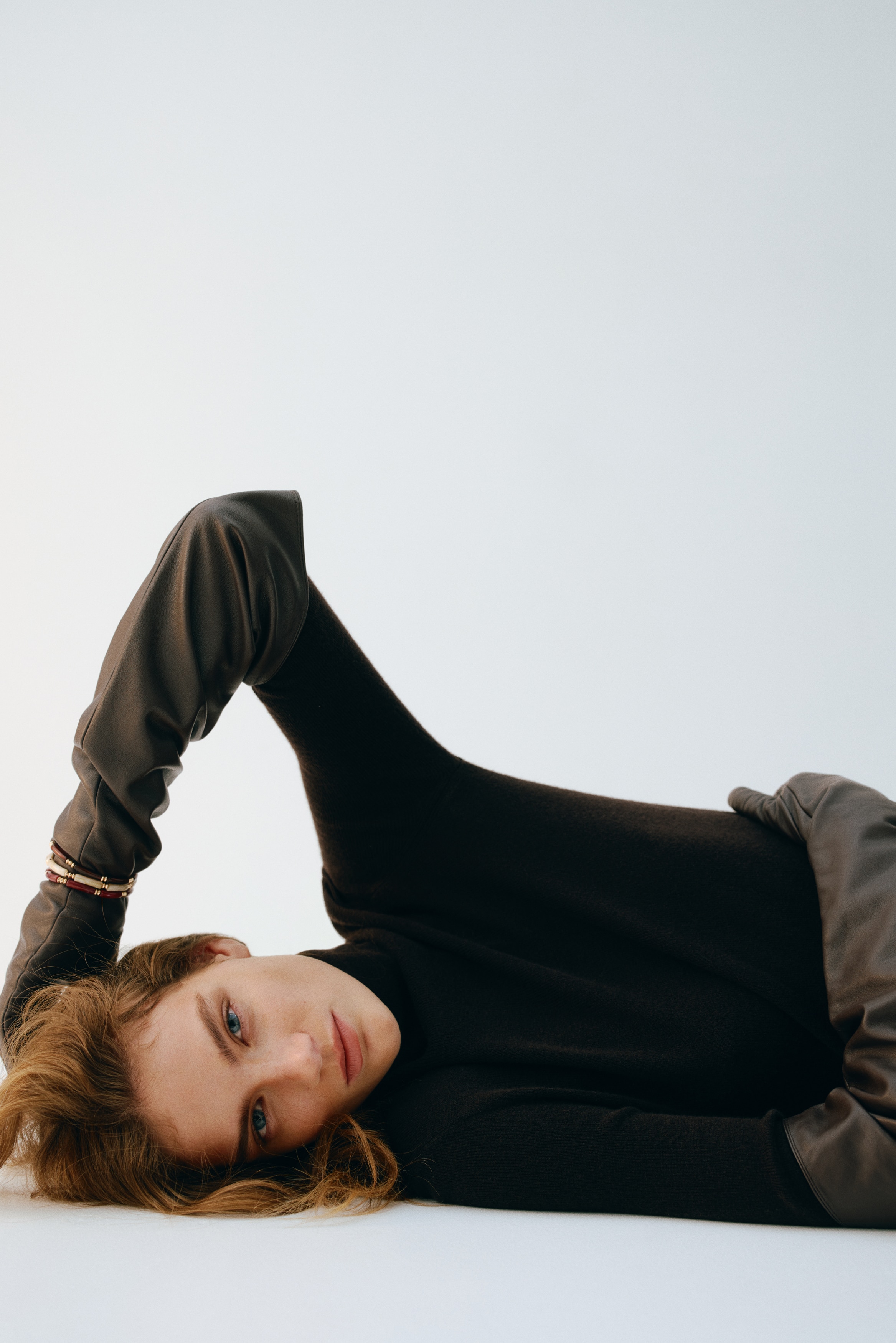 Σετ με 3 βραχιόλια - Ανοιχτό μπεζ/μοτίβο μαρμάρου