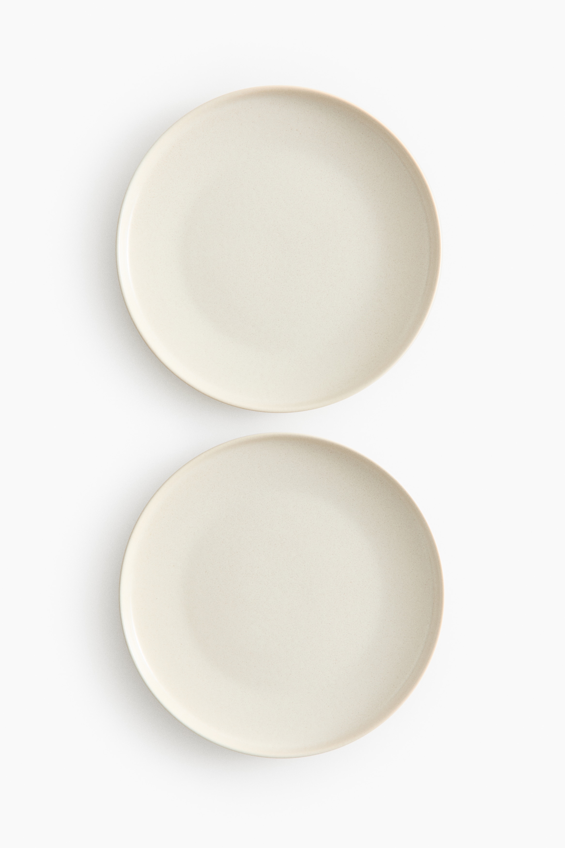 2-pack reactive-glaze dinner plates - Light beige/Beige/Black