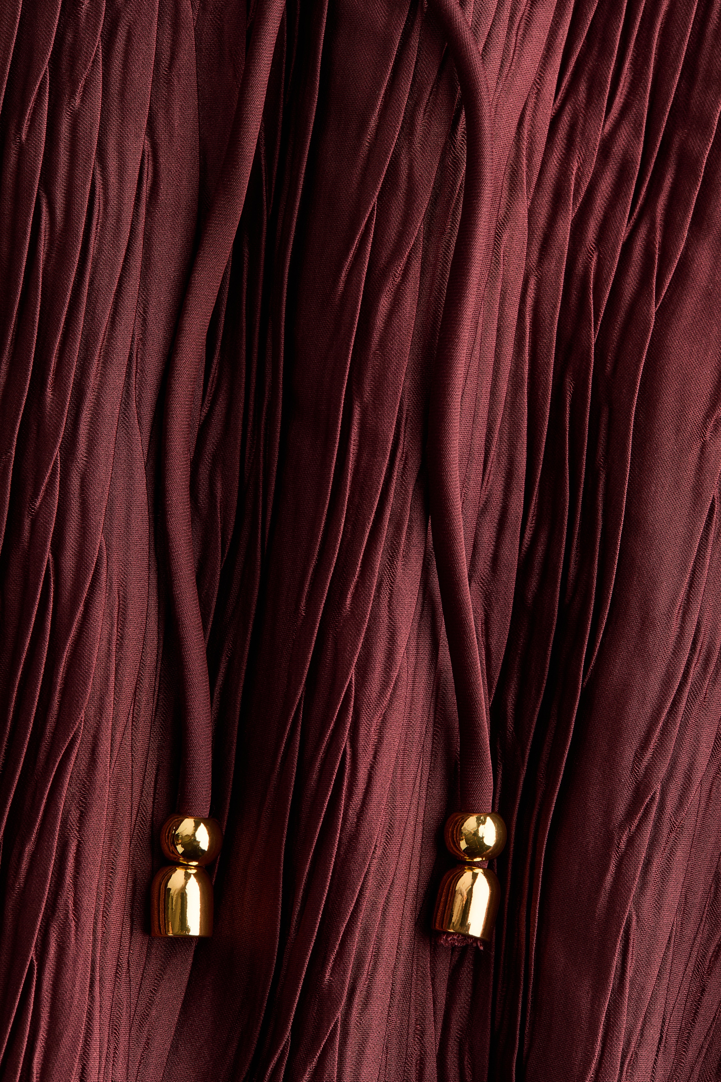 Crinkled V-neck dress