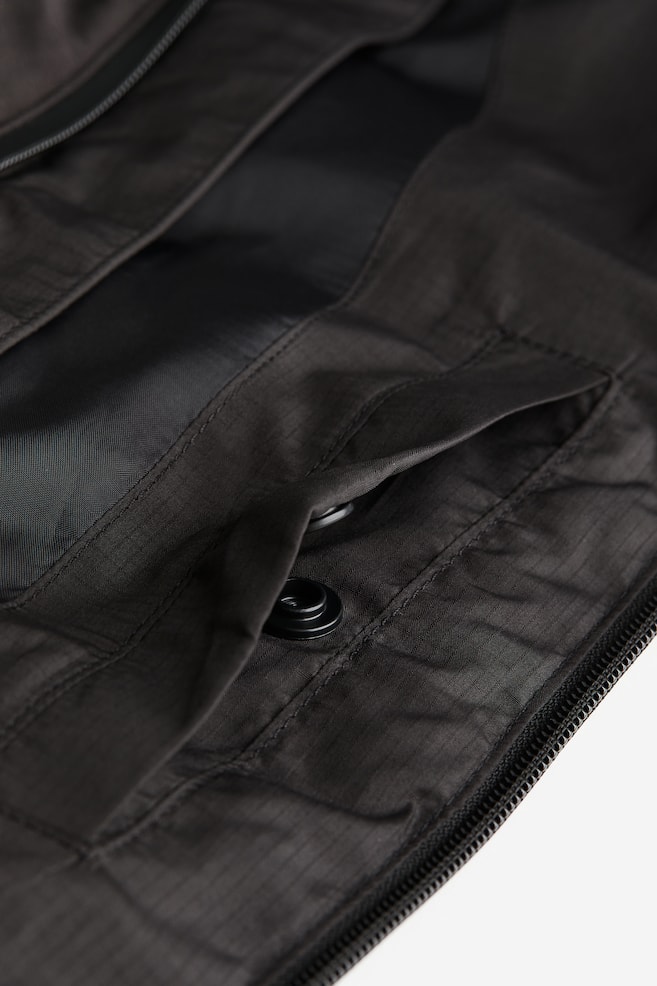 Water-repellent puffer jacket - Black/Light beige/Brown/Forest green - 6