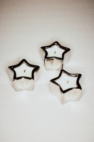 フレグランスキャンドル 3個セット スターシェイプ