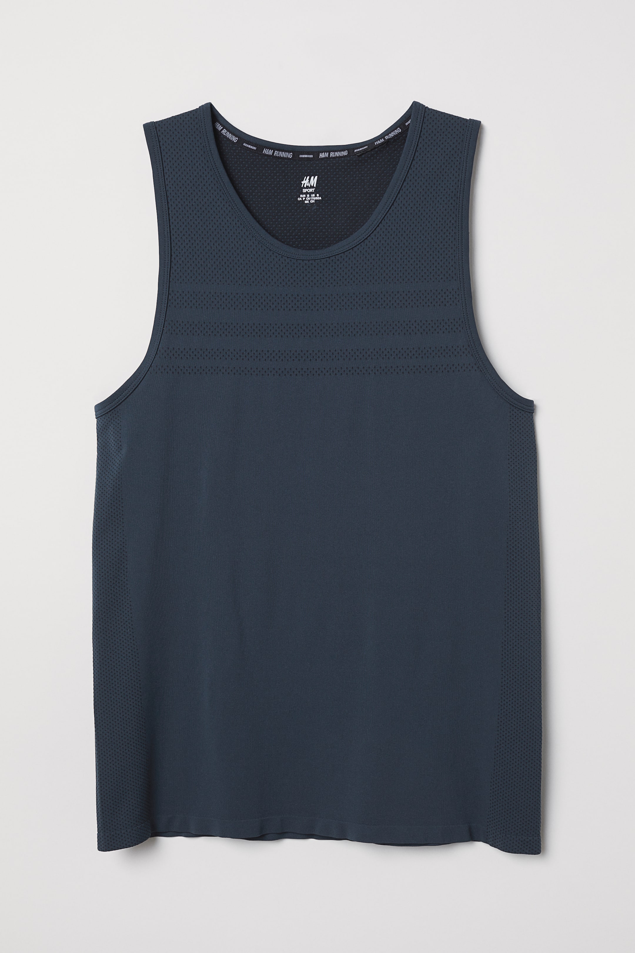 Zobacz większy obraz: Bezszwowa koszulka do biegania - Ciemny stalowoniebieski - ON | H&M PL 1