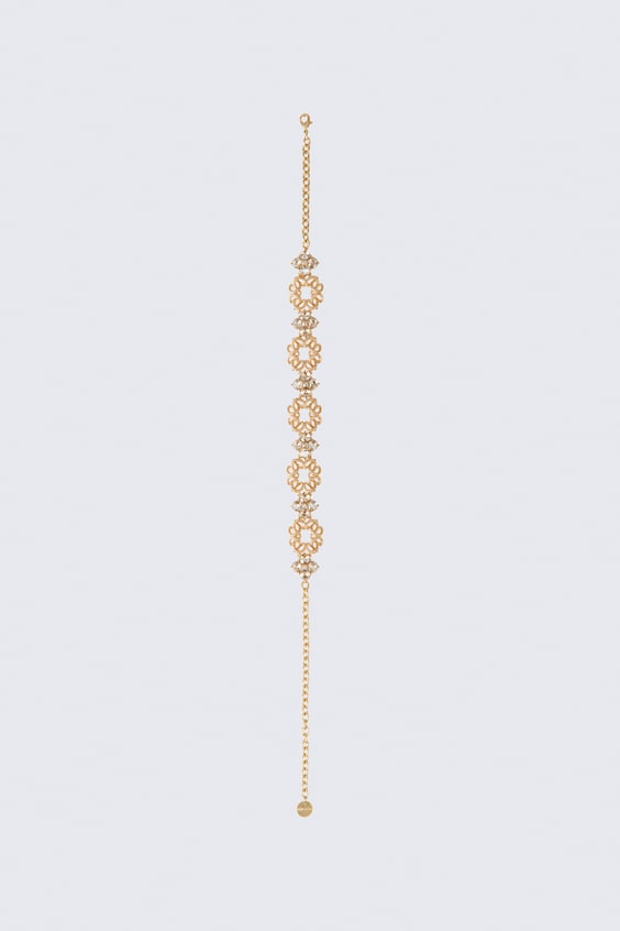 Женское колье H&M Short Embellished, цвет: Золотой