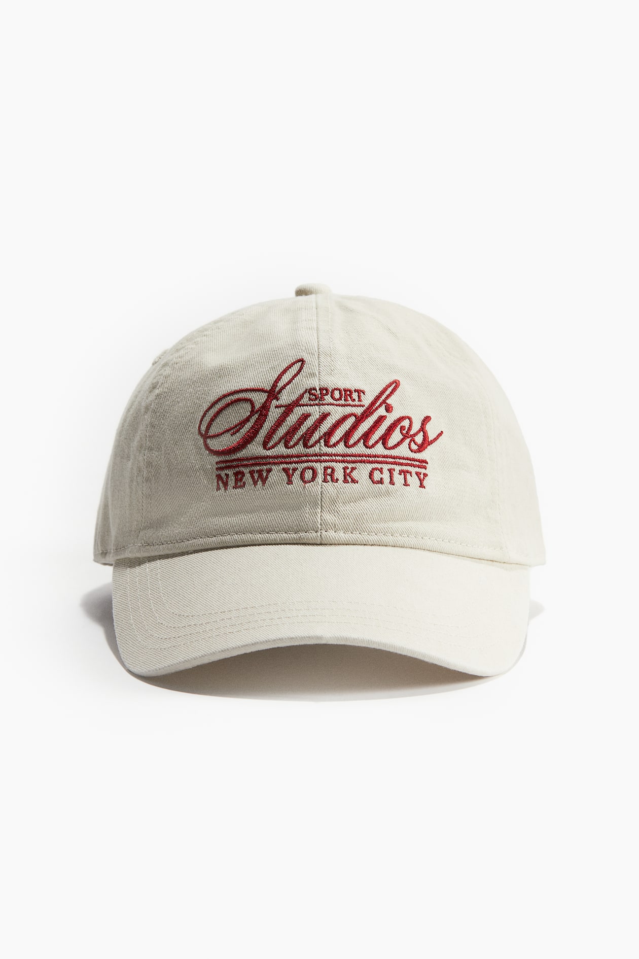 Madewell New York Embroidered Cap in cream Bnwt MADEWELL Cotton Canvas Five-Panel **Baseball Cap  main image 4