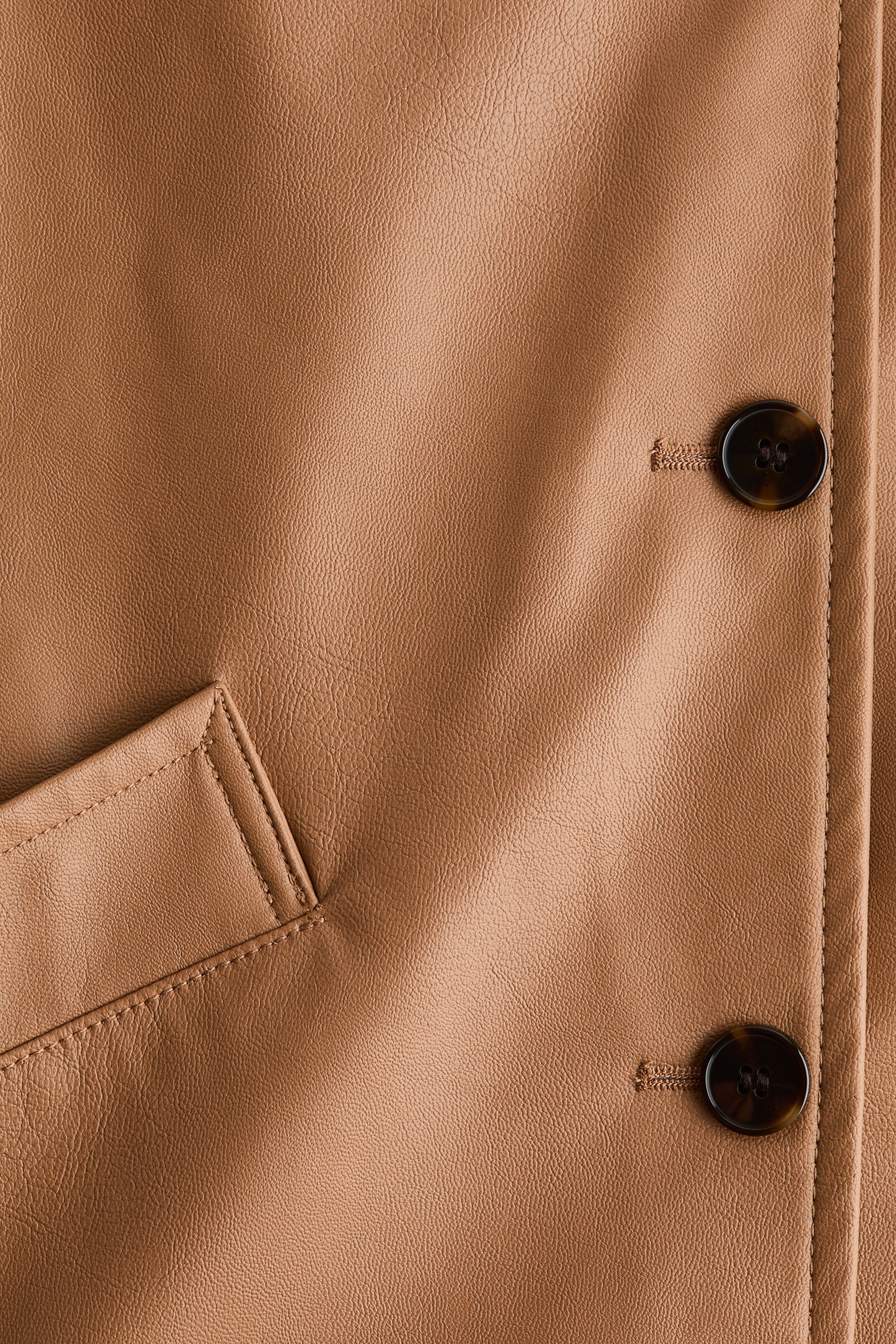 Женские куртки H&M Coated Jacket — фото 6