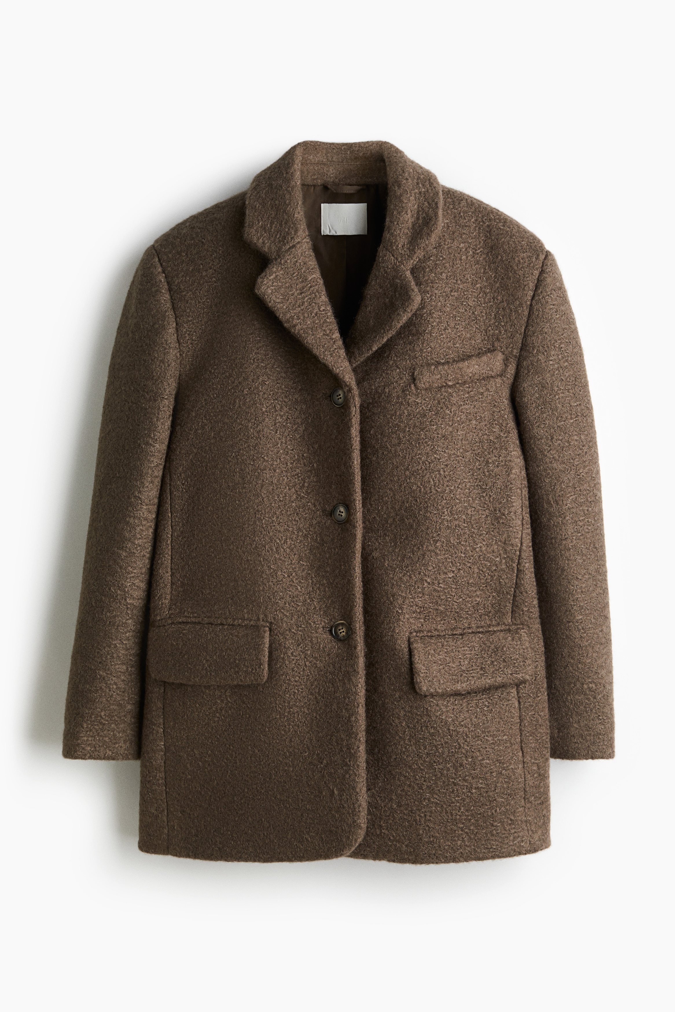 Blazer à boutonnage simple - Brun ancien foncé/Beige clair