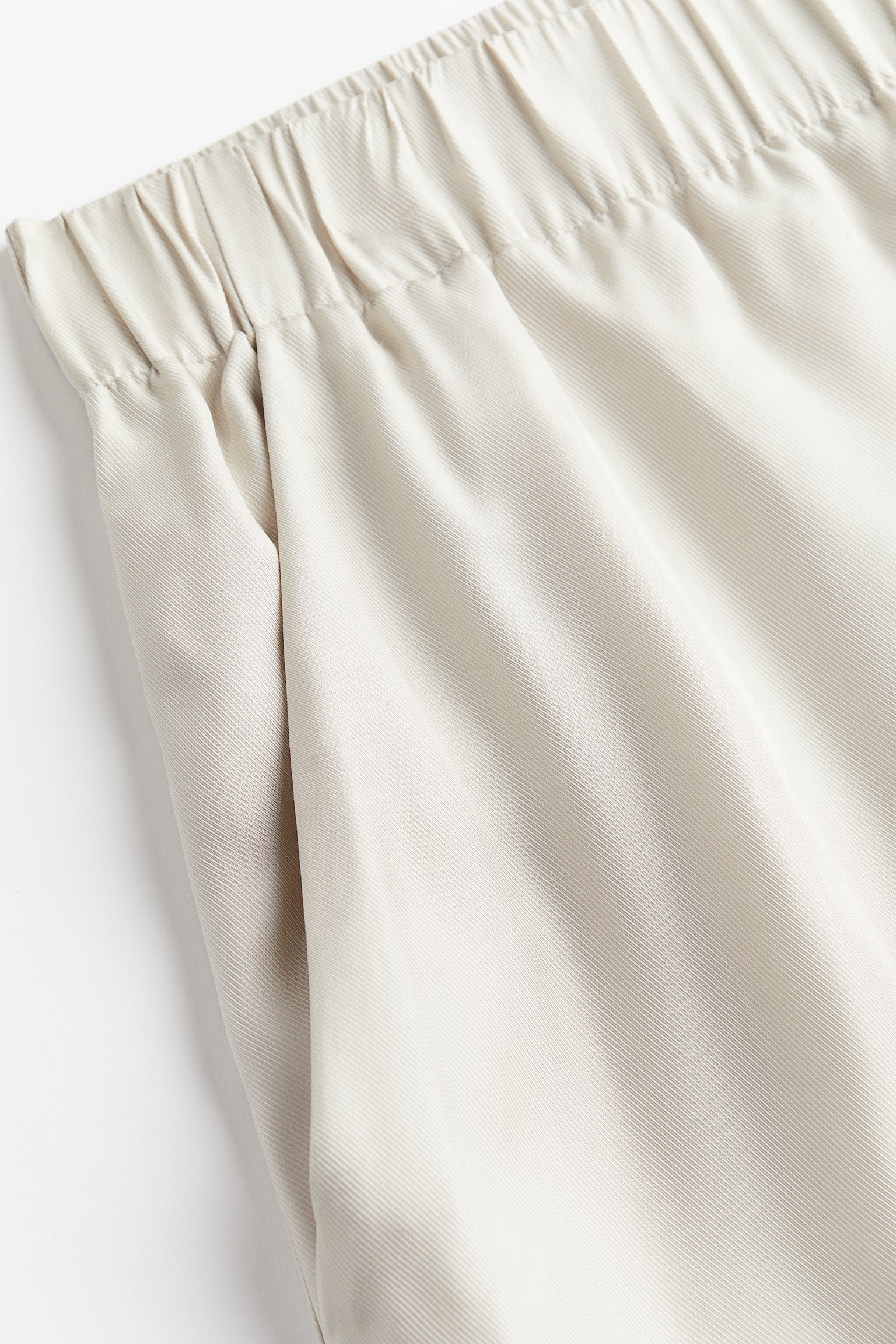 Silk-blend twill shorts - Light beige - 2