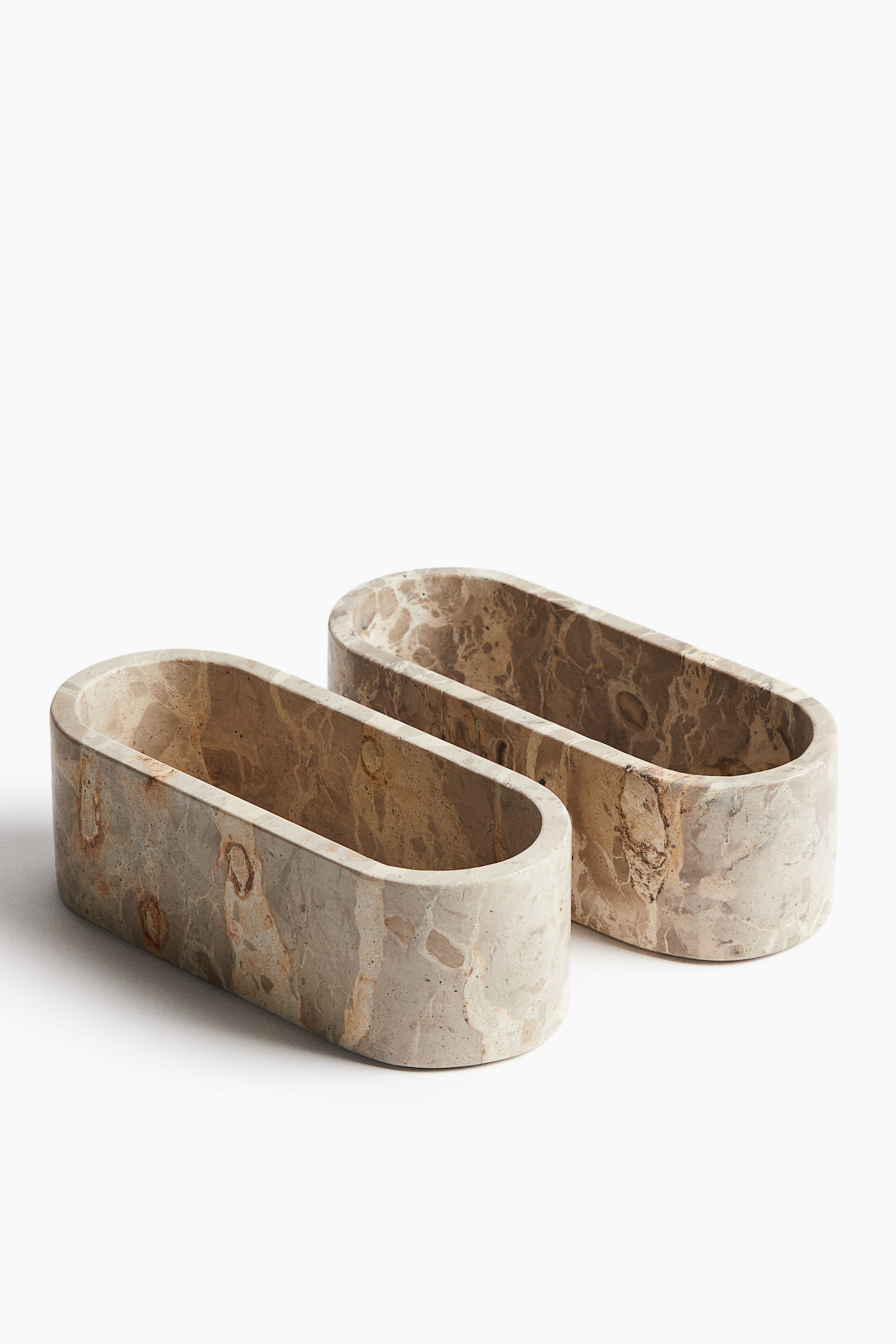 Organiseur à maquillage en marbre - Beige - 2