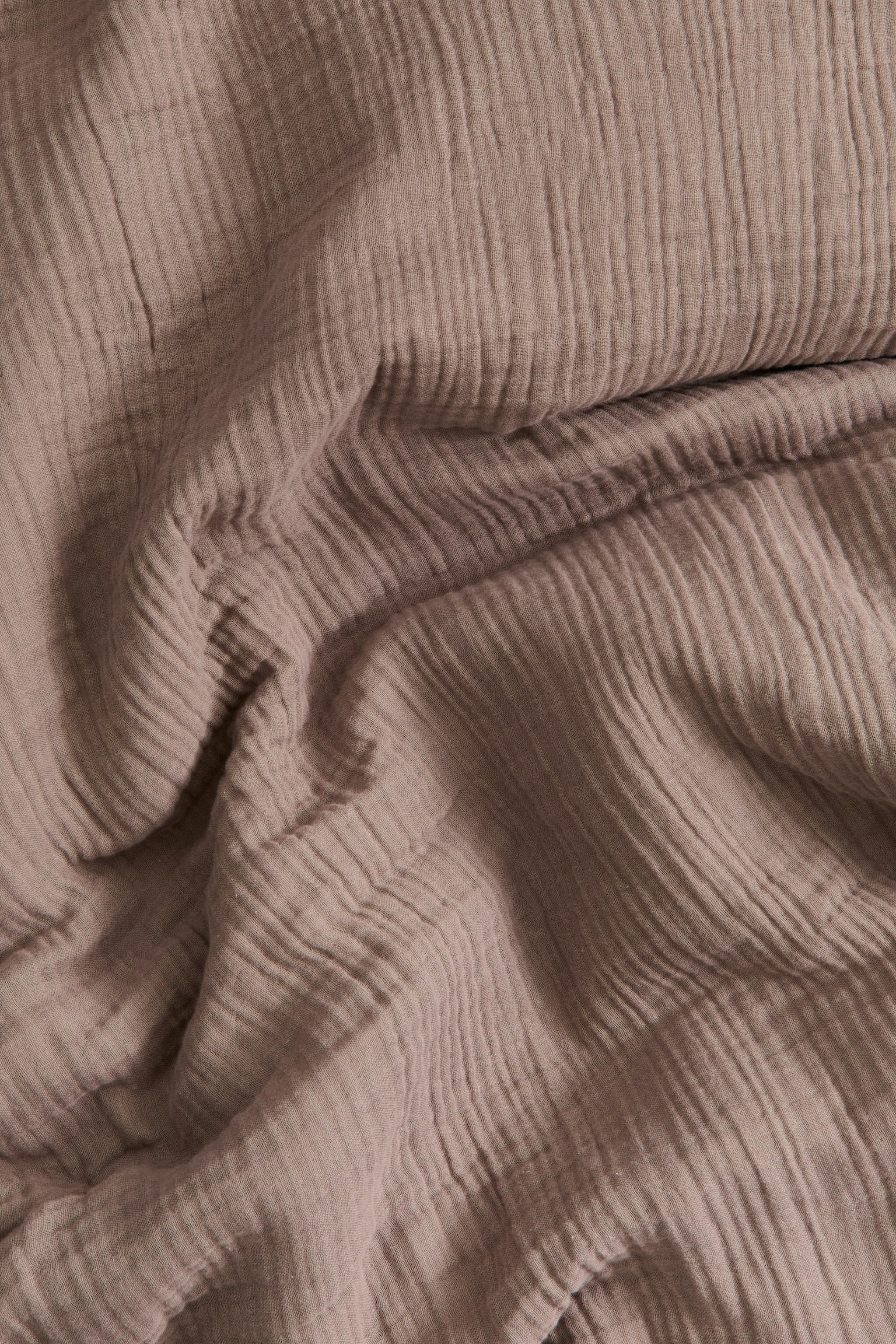 Muslin single duvet cover set - Mole/Black/Dark green/Old rose/Dark dusty orange/Light mole/Light pink/Red/Forest green/Dark brown/Light dusty blue/Light beige/Brown/White/Light dusty green/Rust red/Anthracite grey - 4