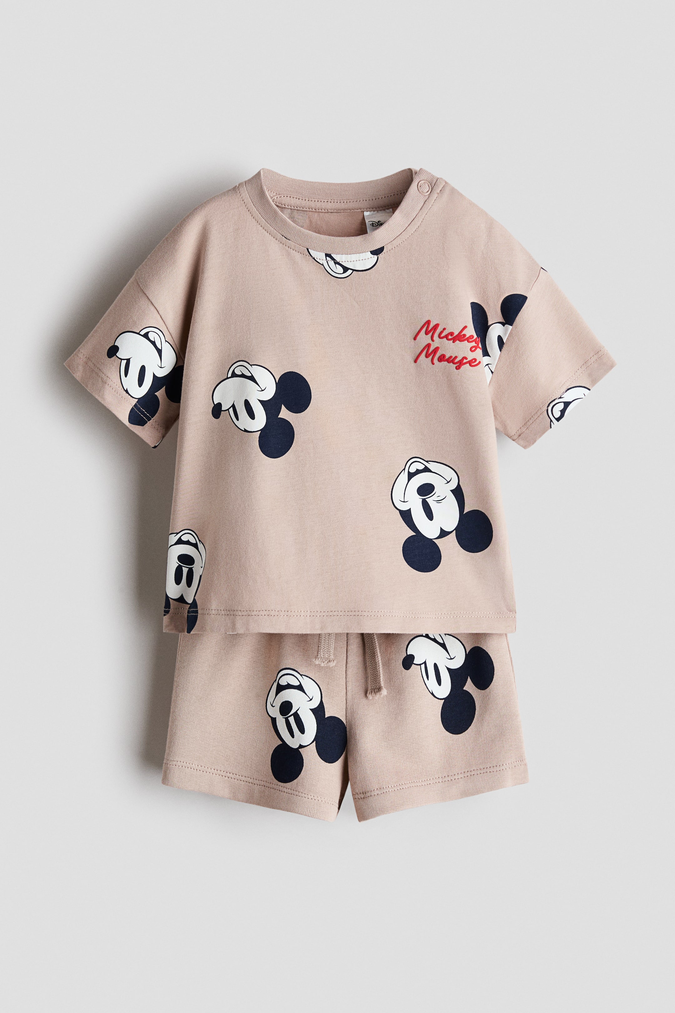View larger image: 2-piece printed cotton set - Beige/Mickey Mouse - Kids | H&M IN 1