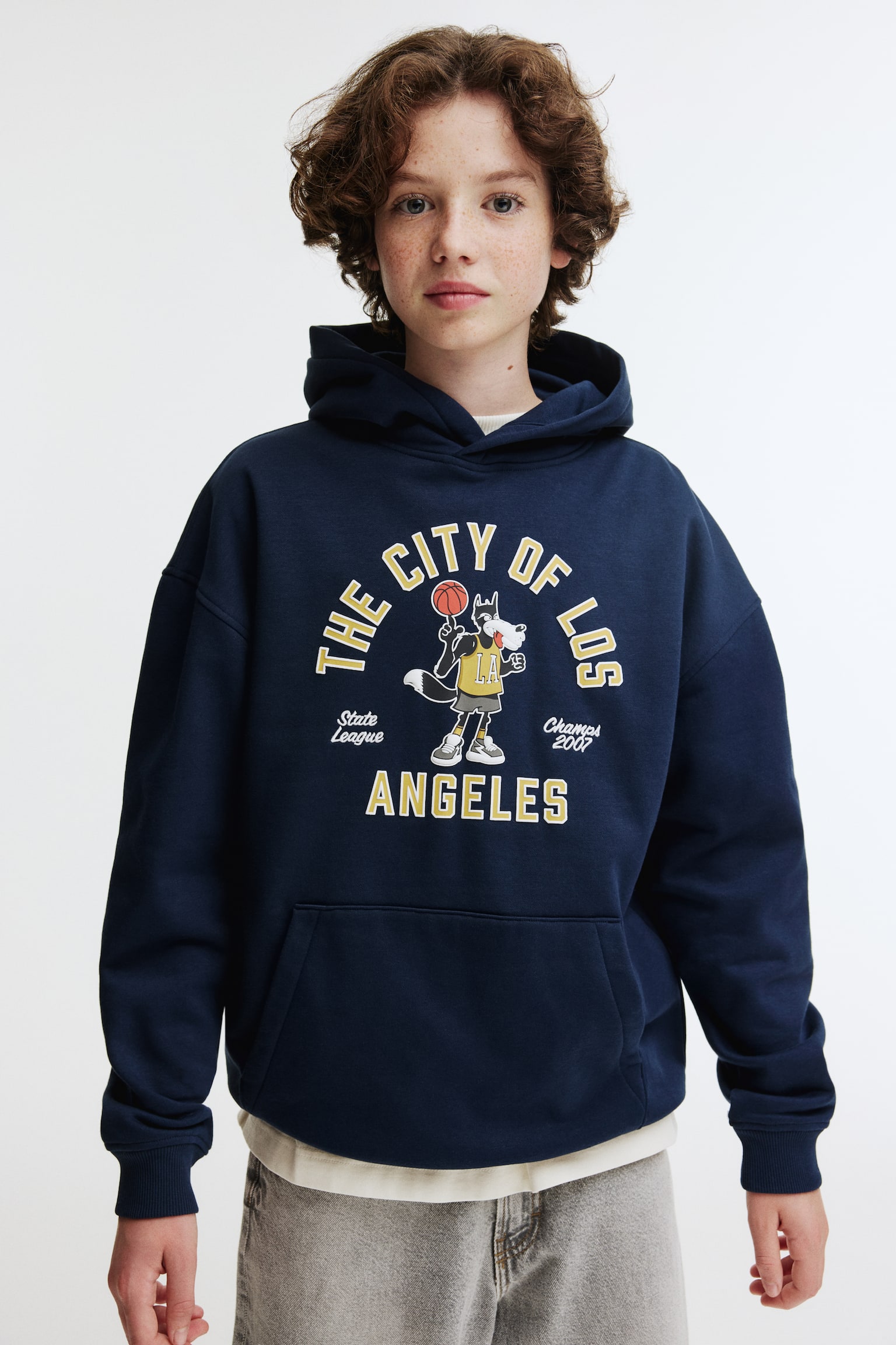 Hoodie - Bleu marine/Los Angeles/Vert/dégradé/Beige/Crème/NYC/Gris/Champs/Beige clair/Non Stop/Noir/batik/Gris clair chiné/Break/Bleu clair/NASA/Noir/manette/Marron/Originals/Crème/Soho/Bleu clair/motif/Bleu/New York/Noir/graffitis - 2