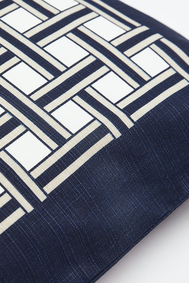 Patterned cushion cover - Dark blue/Patterned - 3