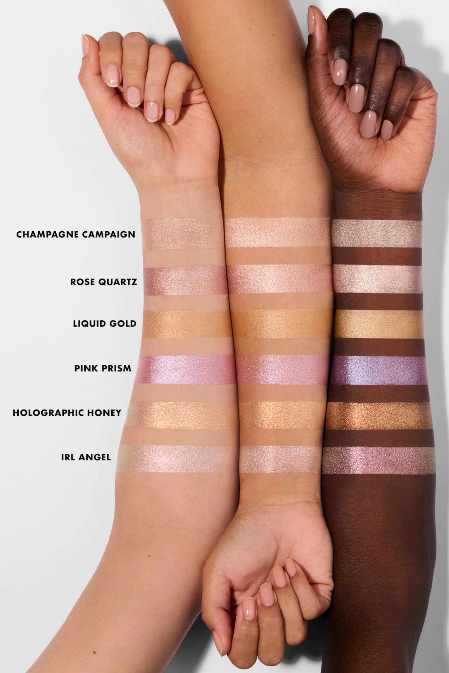 Halo Glow Highlight Beauty Wand - Hollagraphic Honey/Irl Angel/Champagne Campaign/Rose Quartz/Liquid Gold/Pink Prism - 2