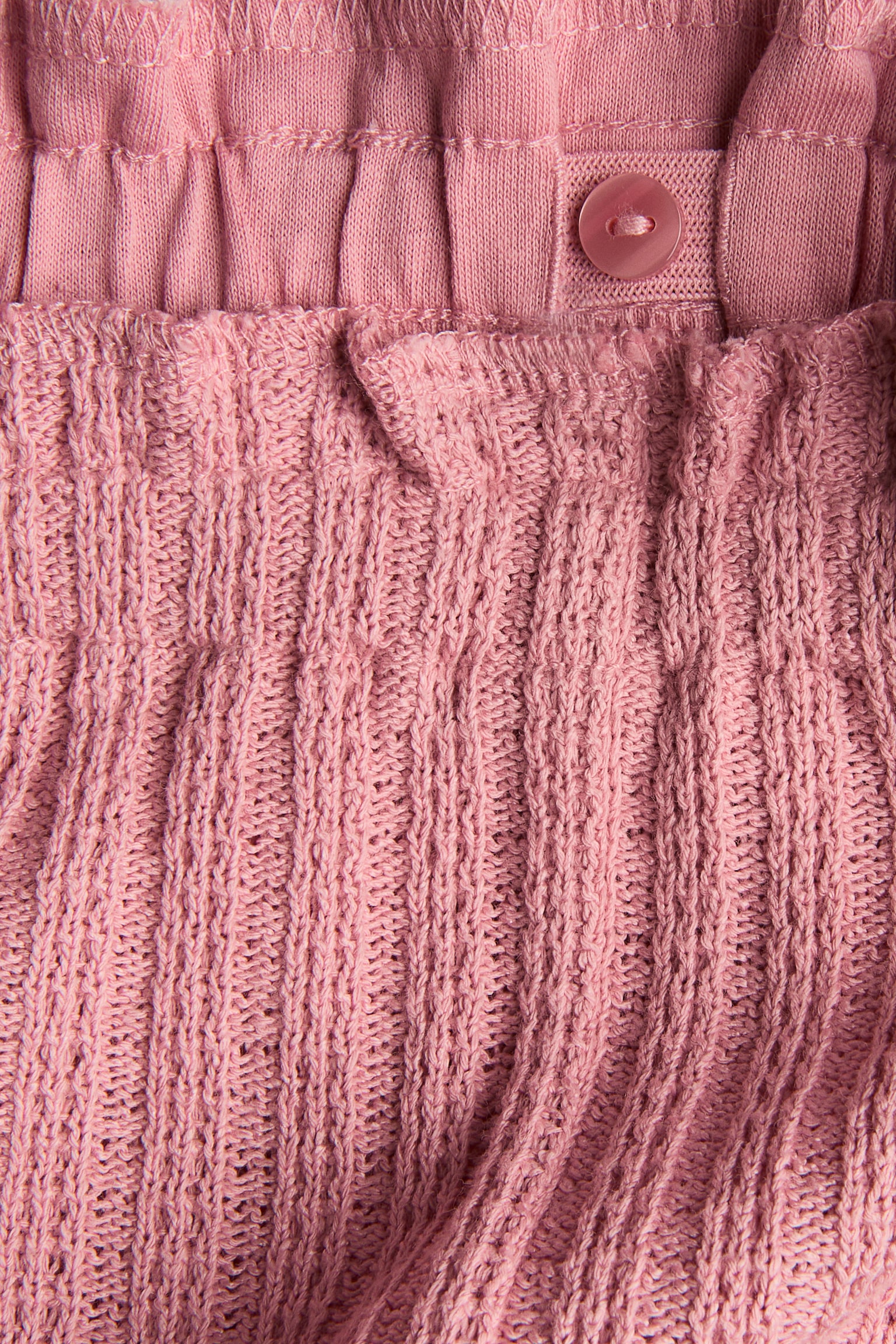 2-delige ajourgebreide set - Roze/Lichtbeige - 5