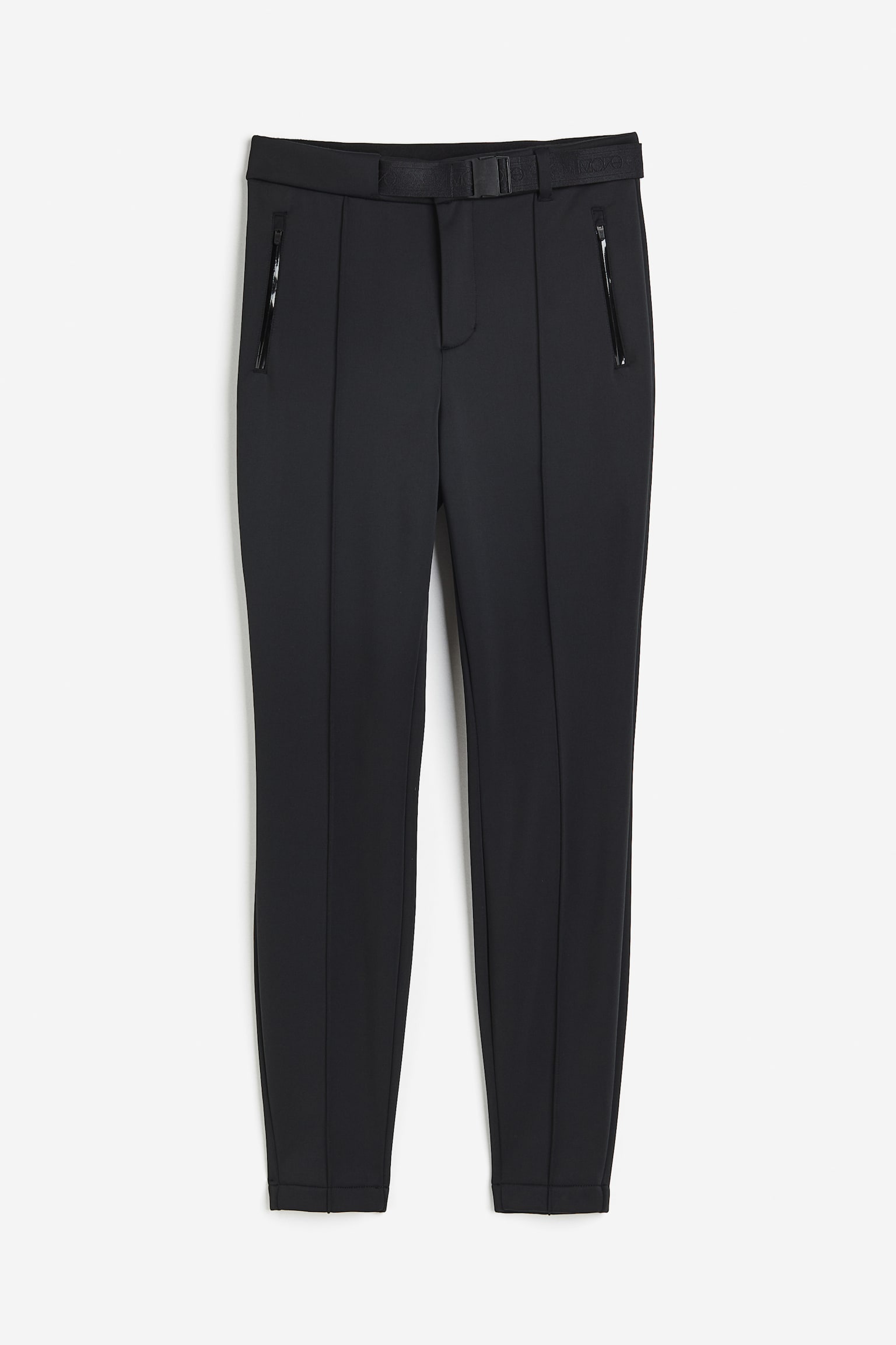 Softshell ski trousers - Black/Beige - 1