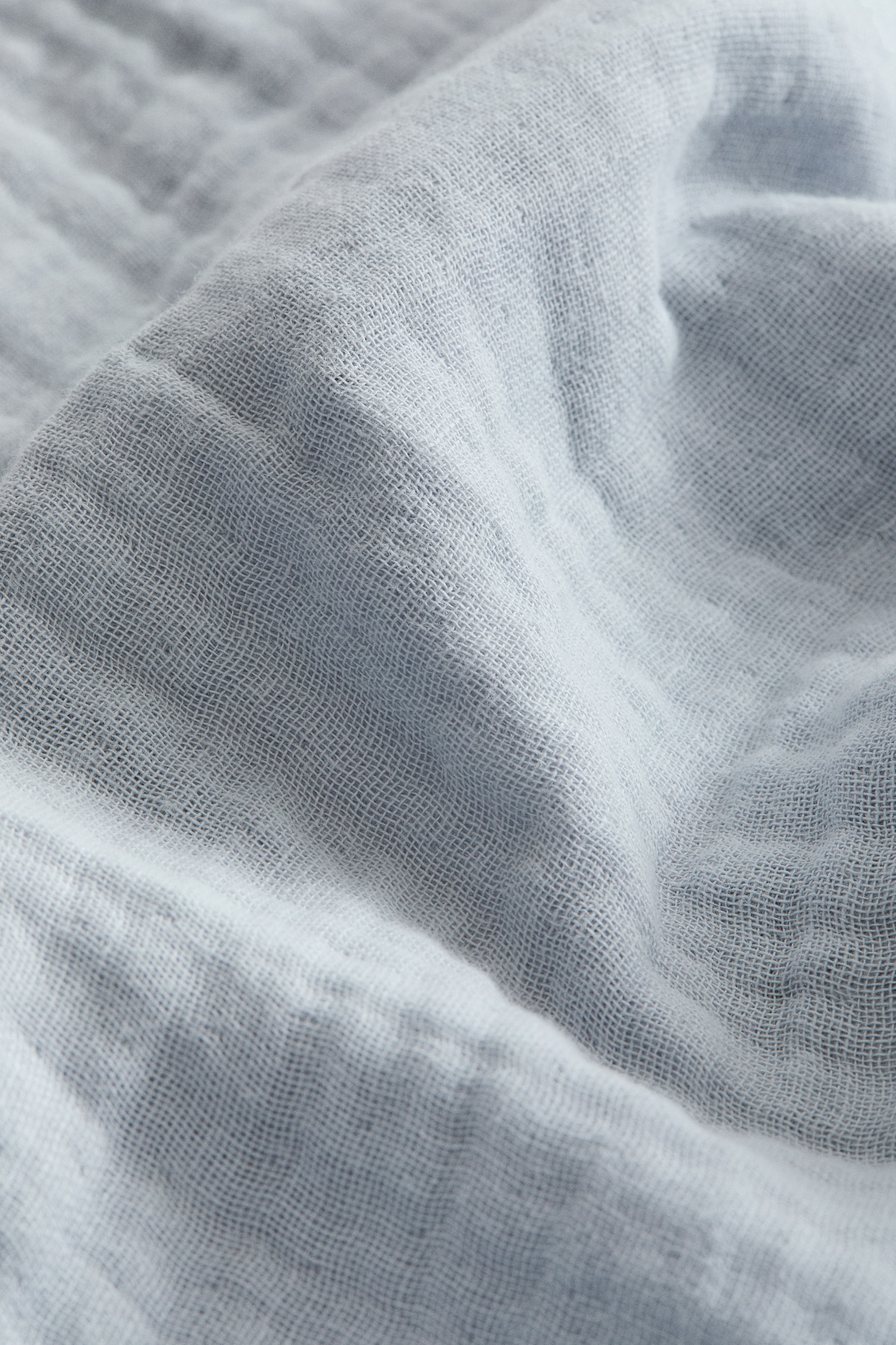 Visa större bild: Örngott i bomullsmuslin - Ljusblå - Home All | H&M FI 4