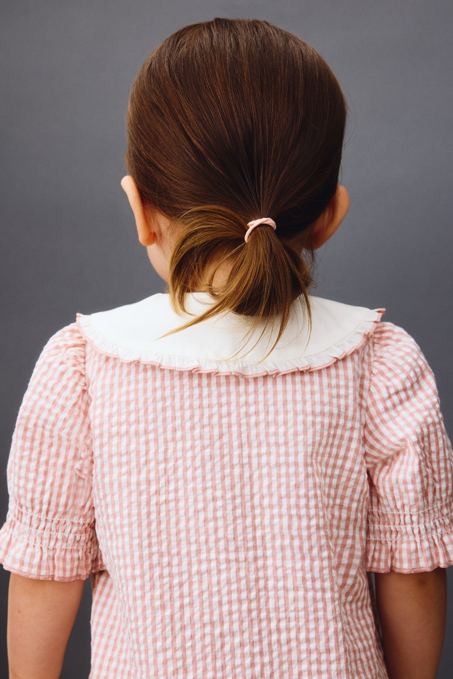 2-Piece Cotton Seersucker Set - Light pink/checked - 6