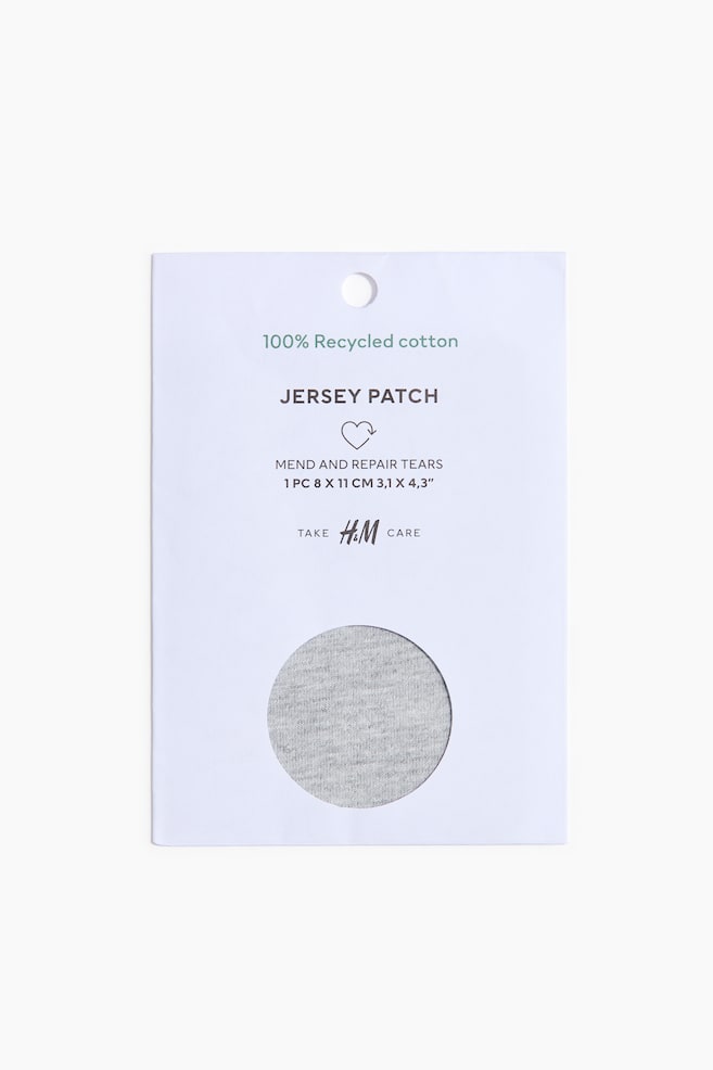 Jersey Repair Patch - Light gray melange/Black - 1