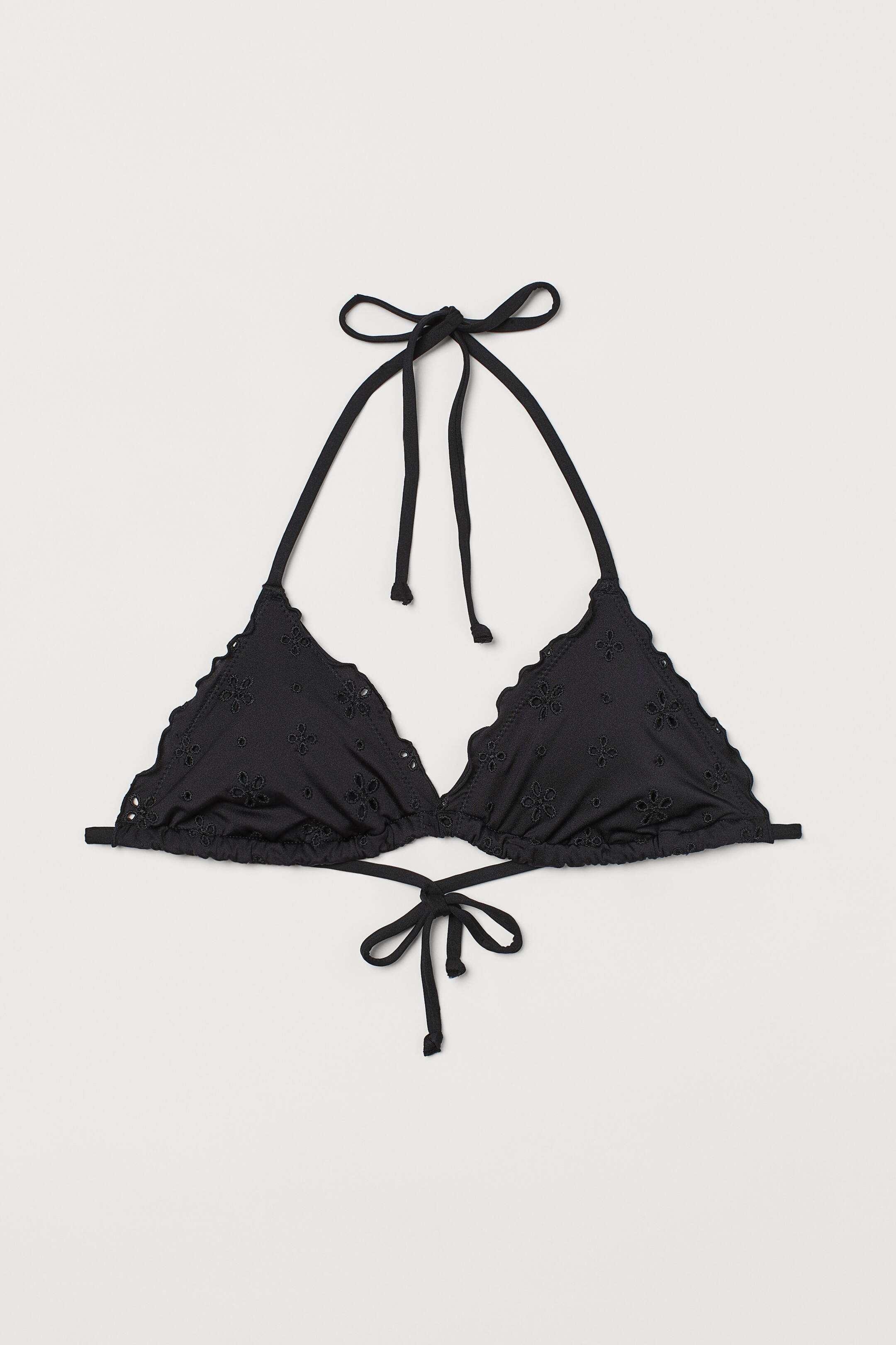 View larger image: Padded triangle bikini top - Black - Ladies | H&M 1
