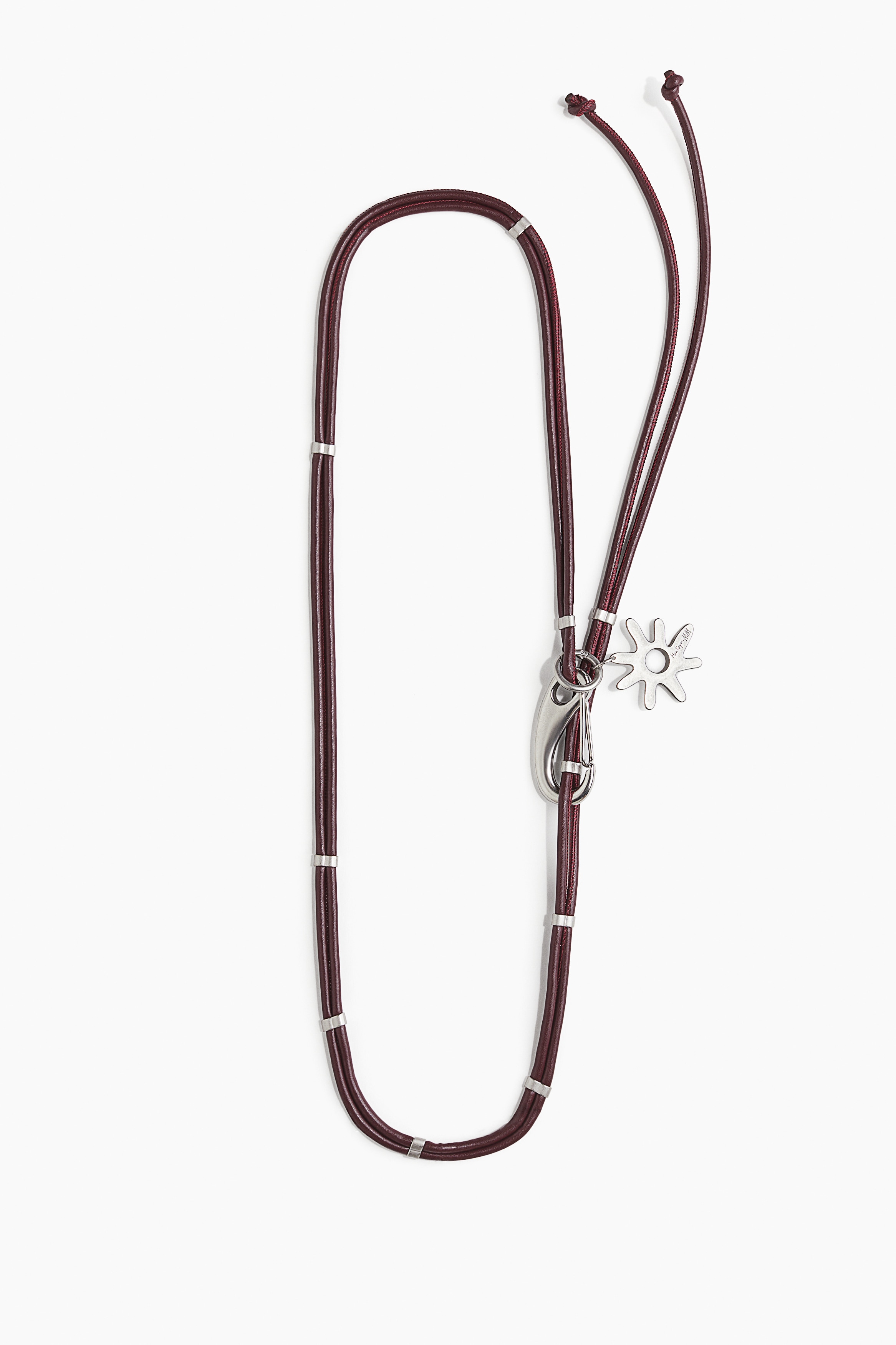 Ζώνη από κορδόνια με κρεμαστό - Μπορντό