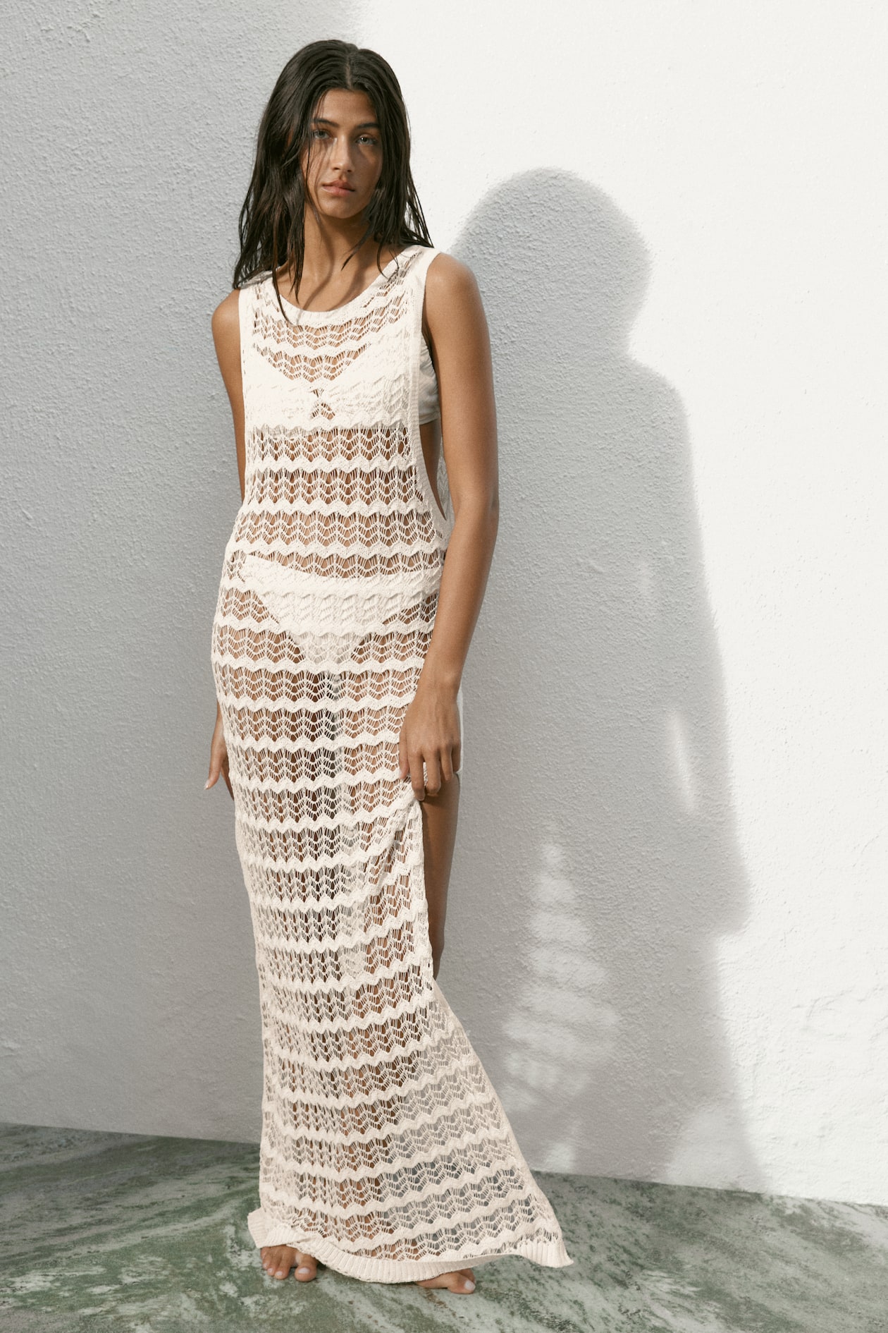 Pointelle-Knit Beach Dress - image 5