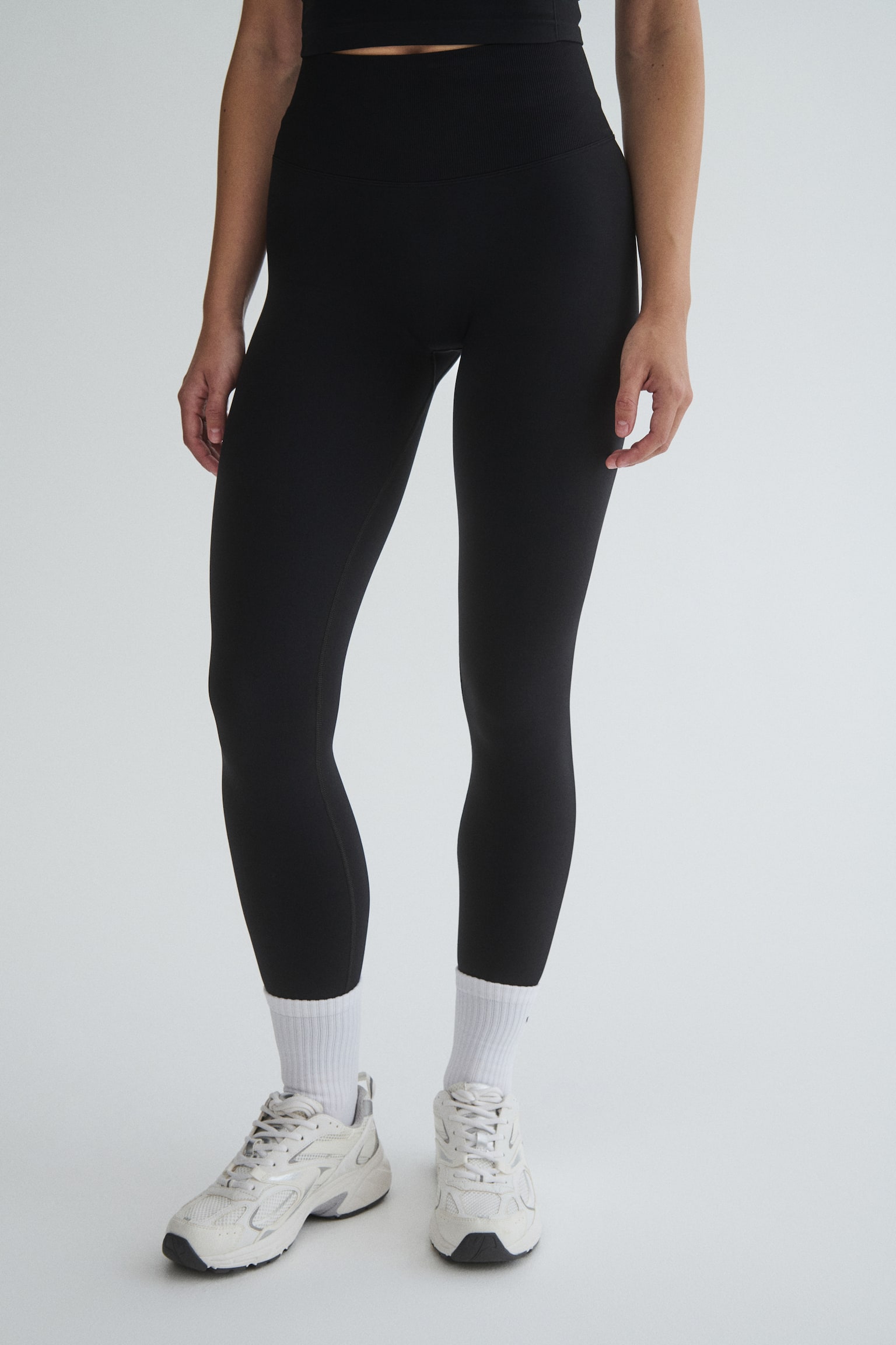 Seamless Sports leggings with DryMove™ - Black/Brown/Dark grey - 7
