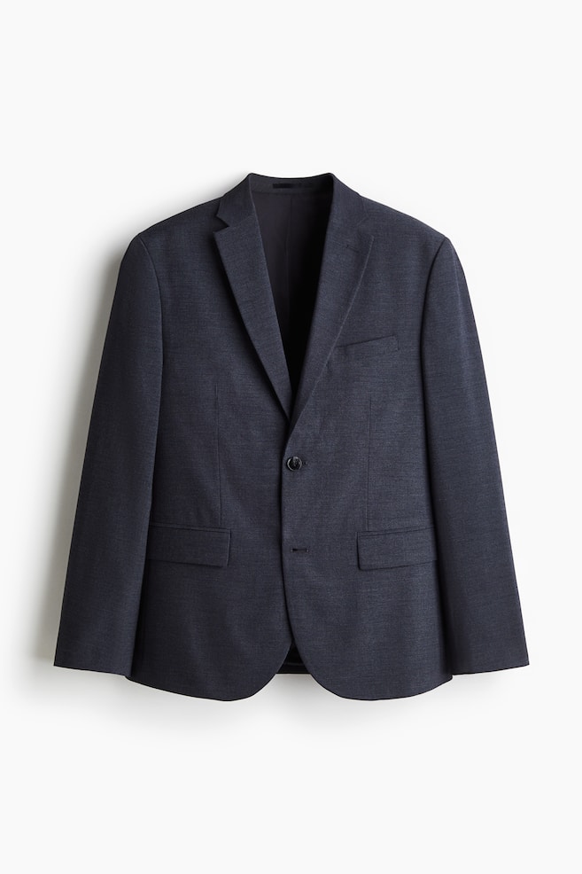 Jackett in Slim Fit - Marineblau/Beige - 1