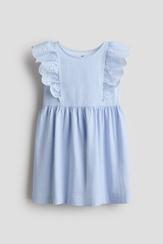 Детские платья H&M Flounce-Trimmed Cotton Dress