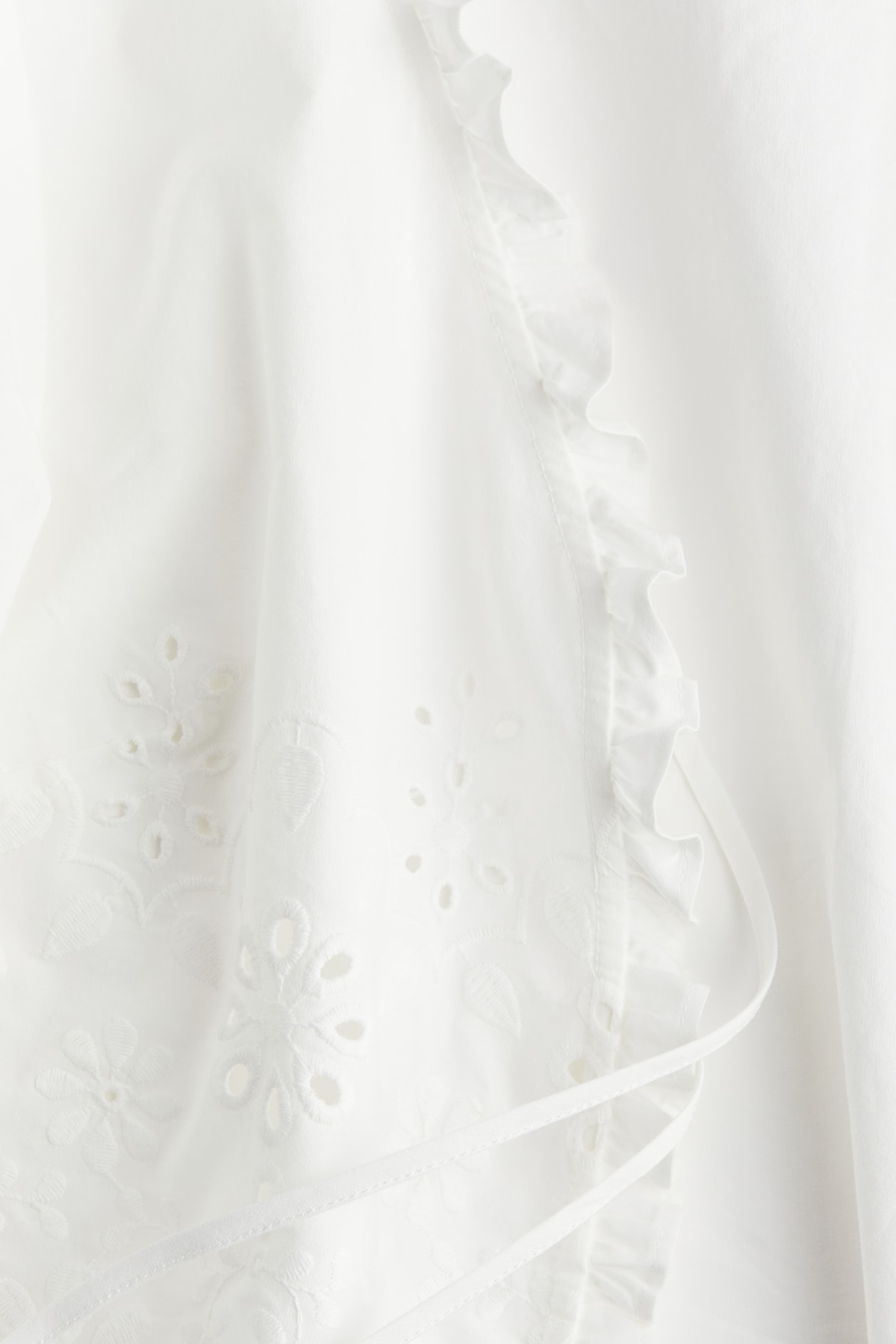 Cotton Blouse with Eyelet Embroidery - image 2
