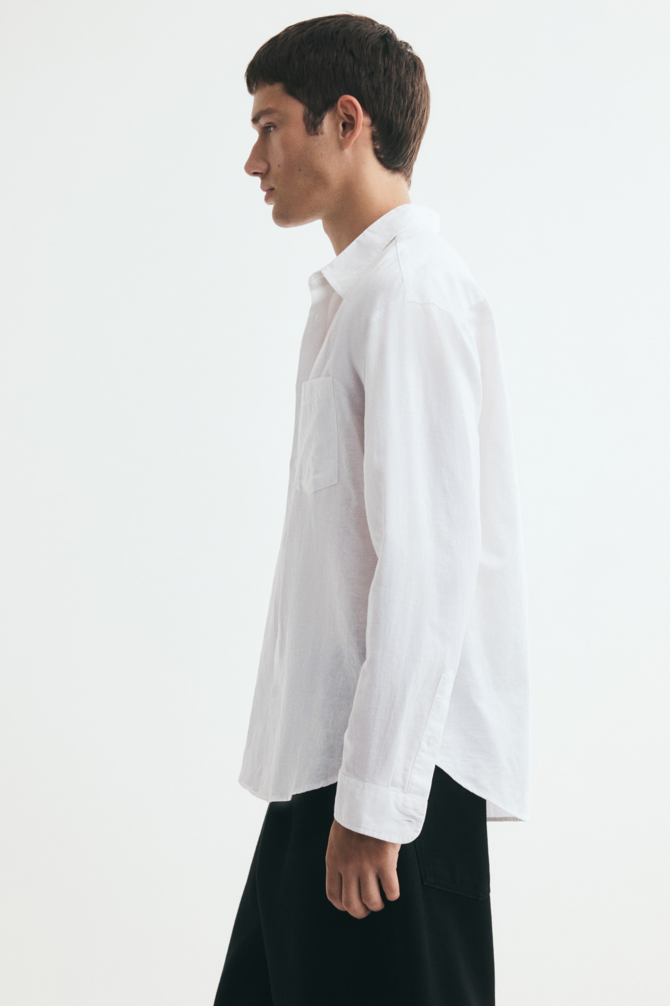 Relaxed-Fit Linen-Blend Shirt