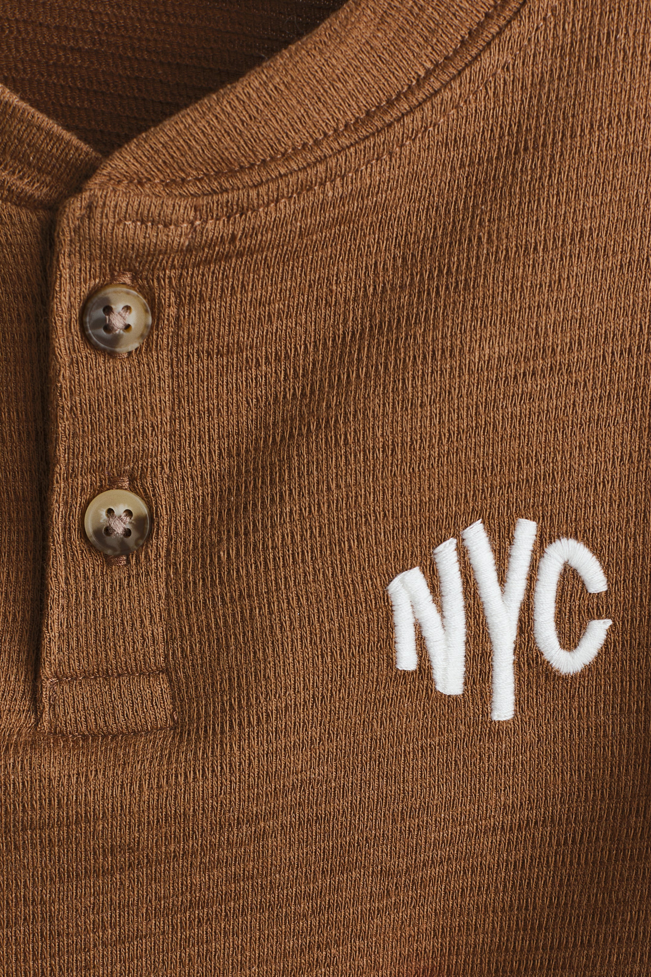 Cotton Henley T-Shirt