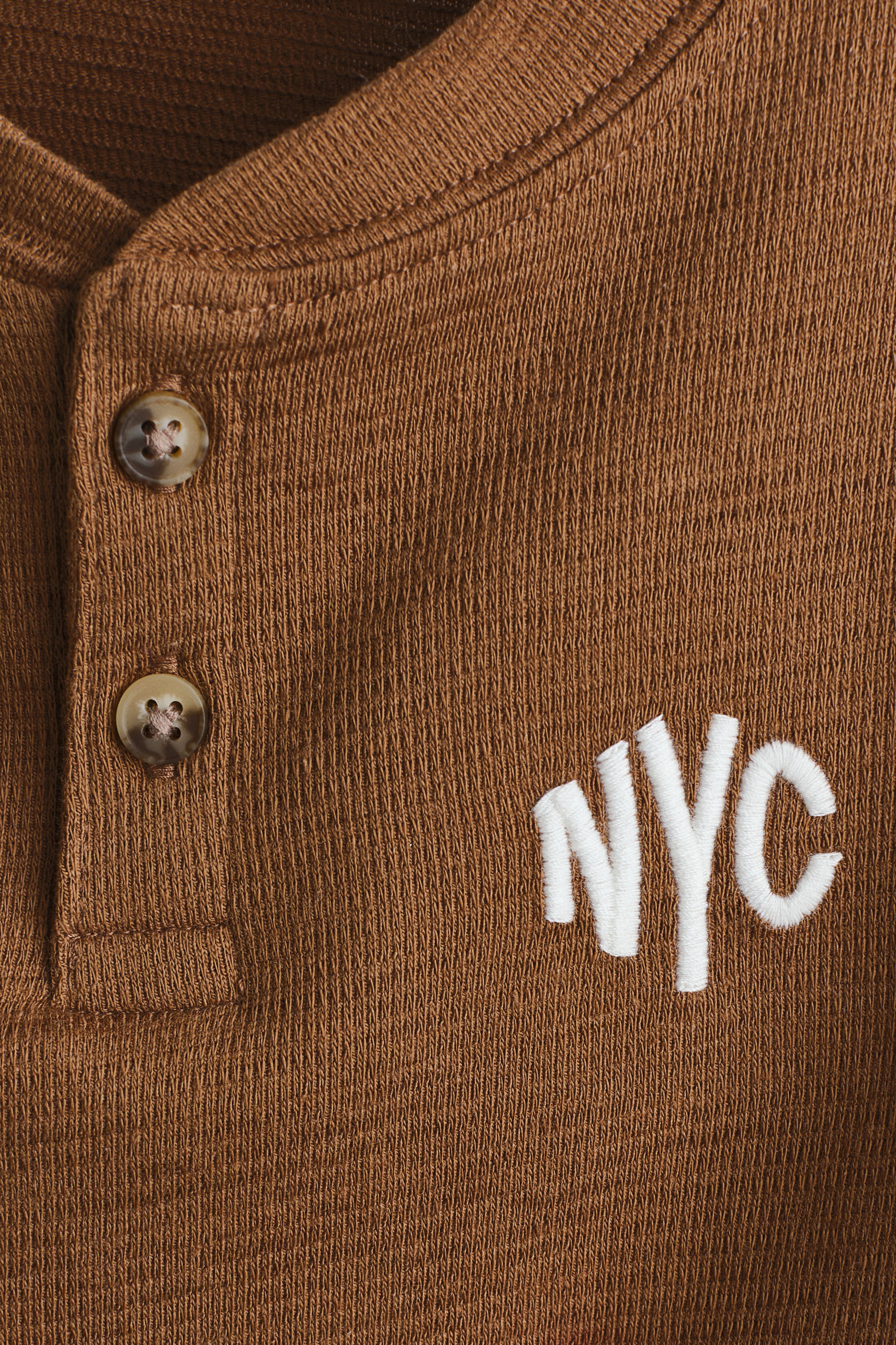 Cotton Henley T-Shirt